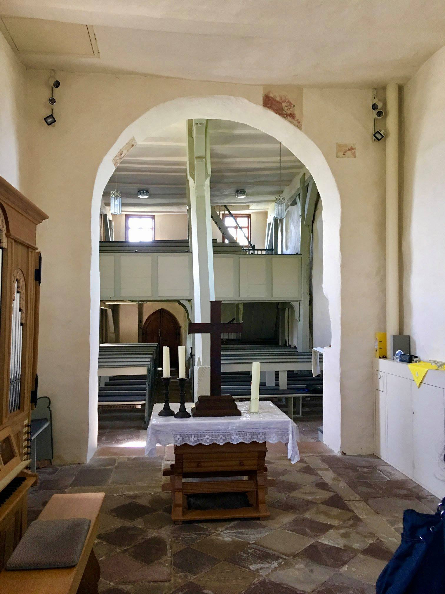 Kapelle Schönberg: Blick in den Kirchenraum