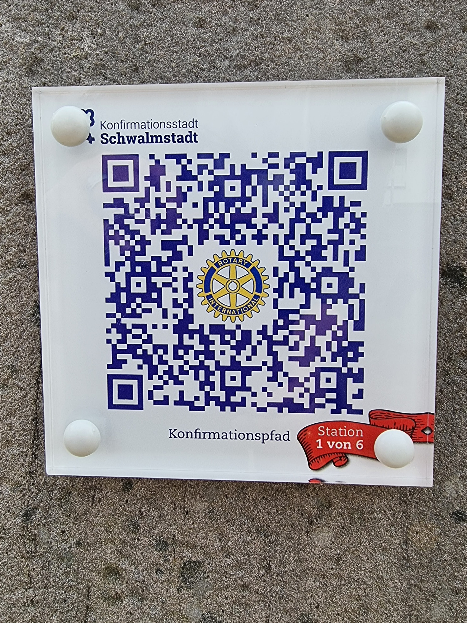 Konfirmationspfad Schild 1 von 6