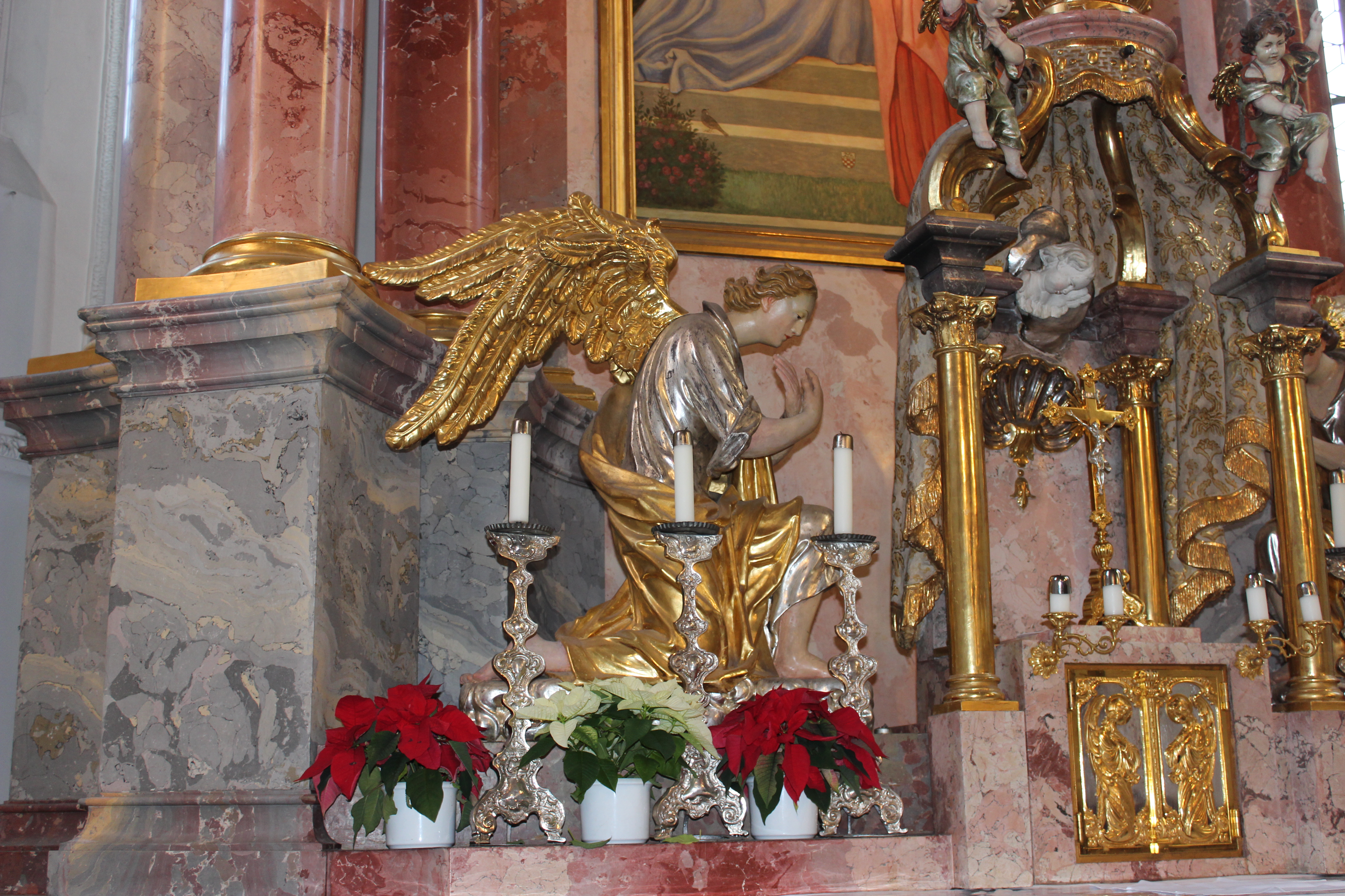 Engel des Hauptaltars in St. Justina