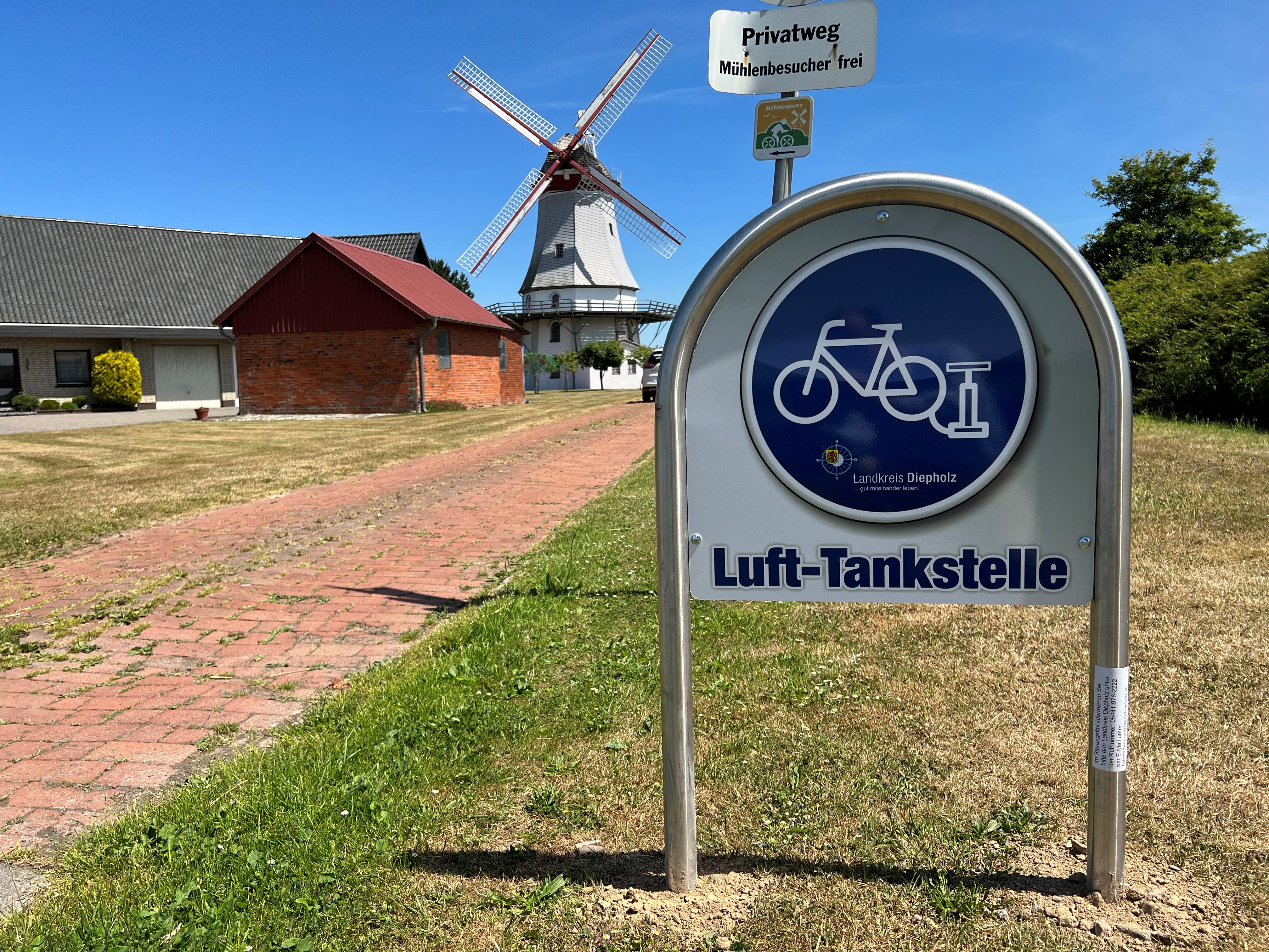 Lufttankstelle und Reparaturset Engeln (An der Behlmer Mühle) 