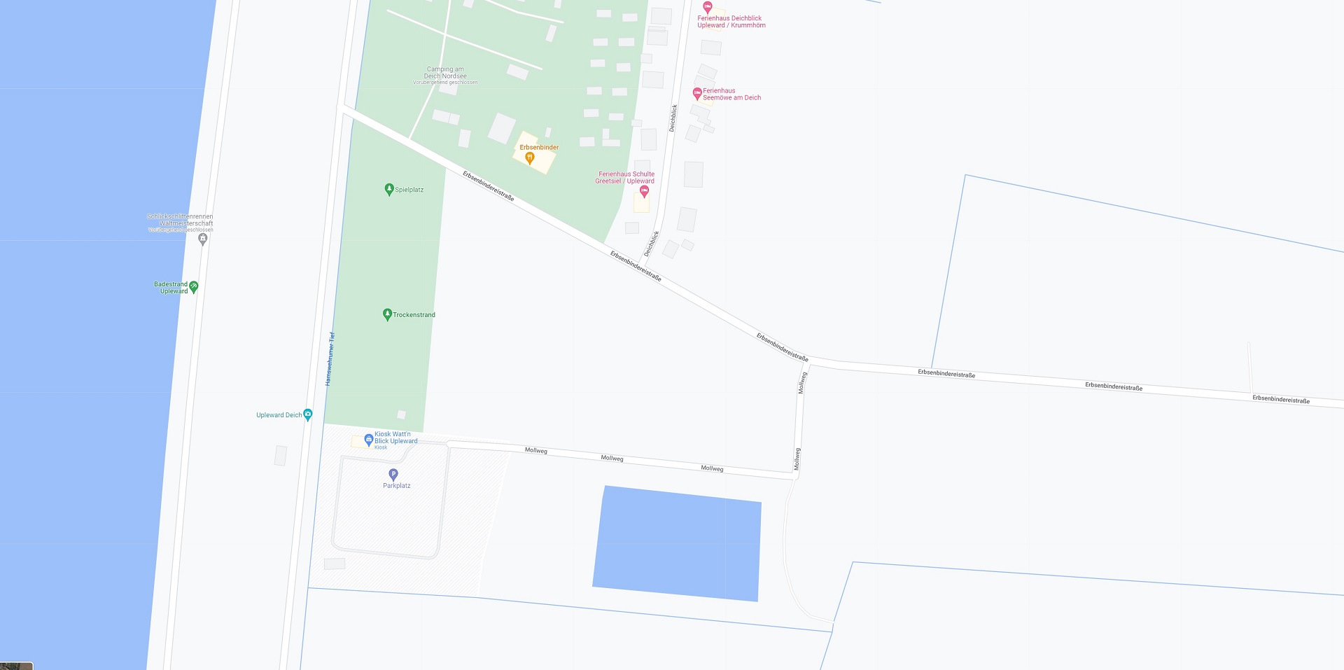 Öffentlicher Parkplatz Trockenstrand