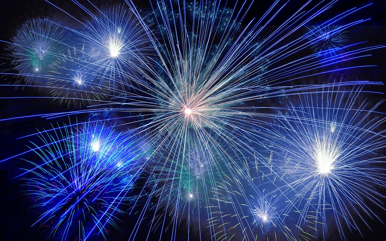 Familienfeuerwerk