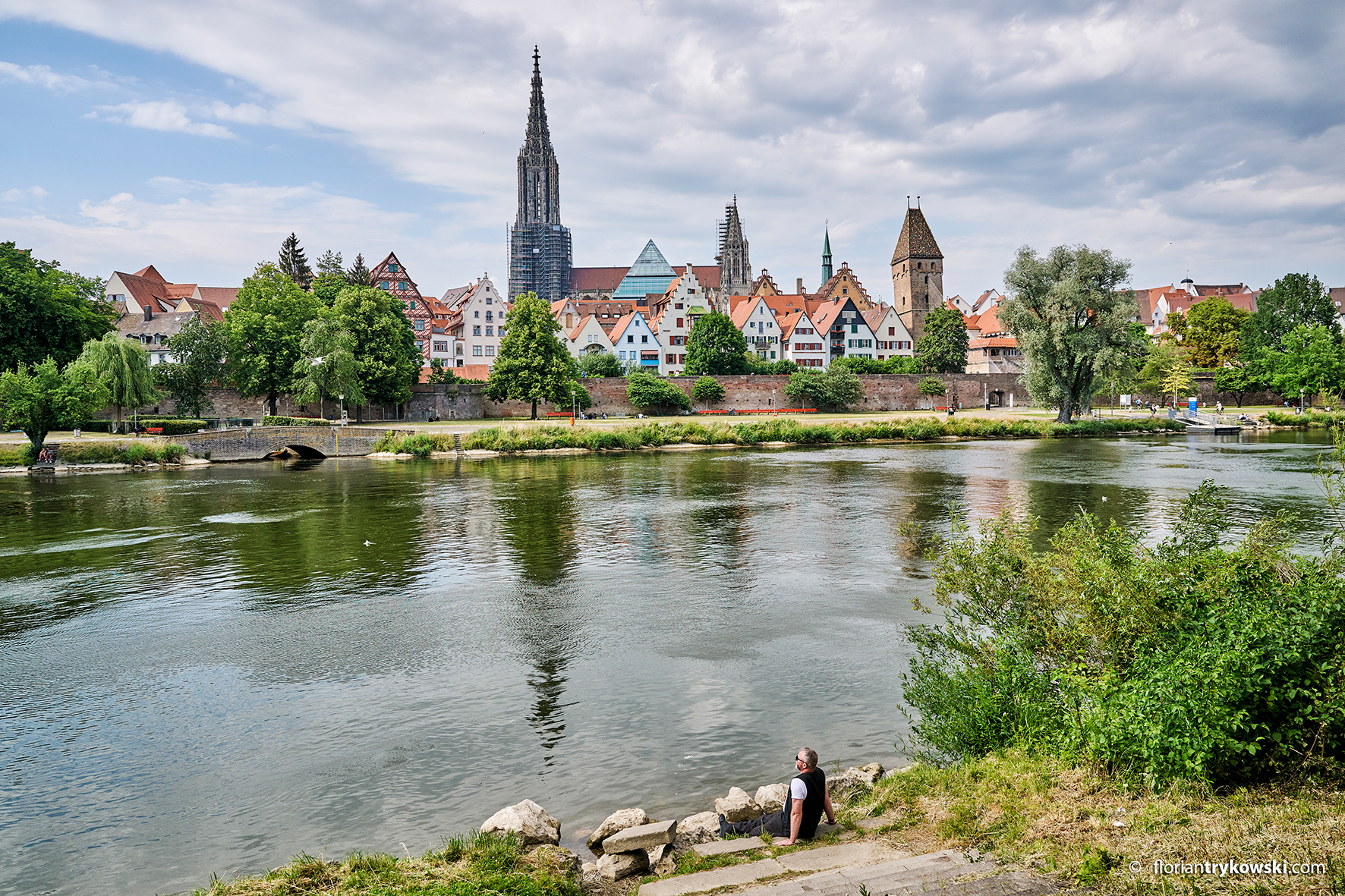 Donauufer_Blick nach Ulm