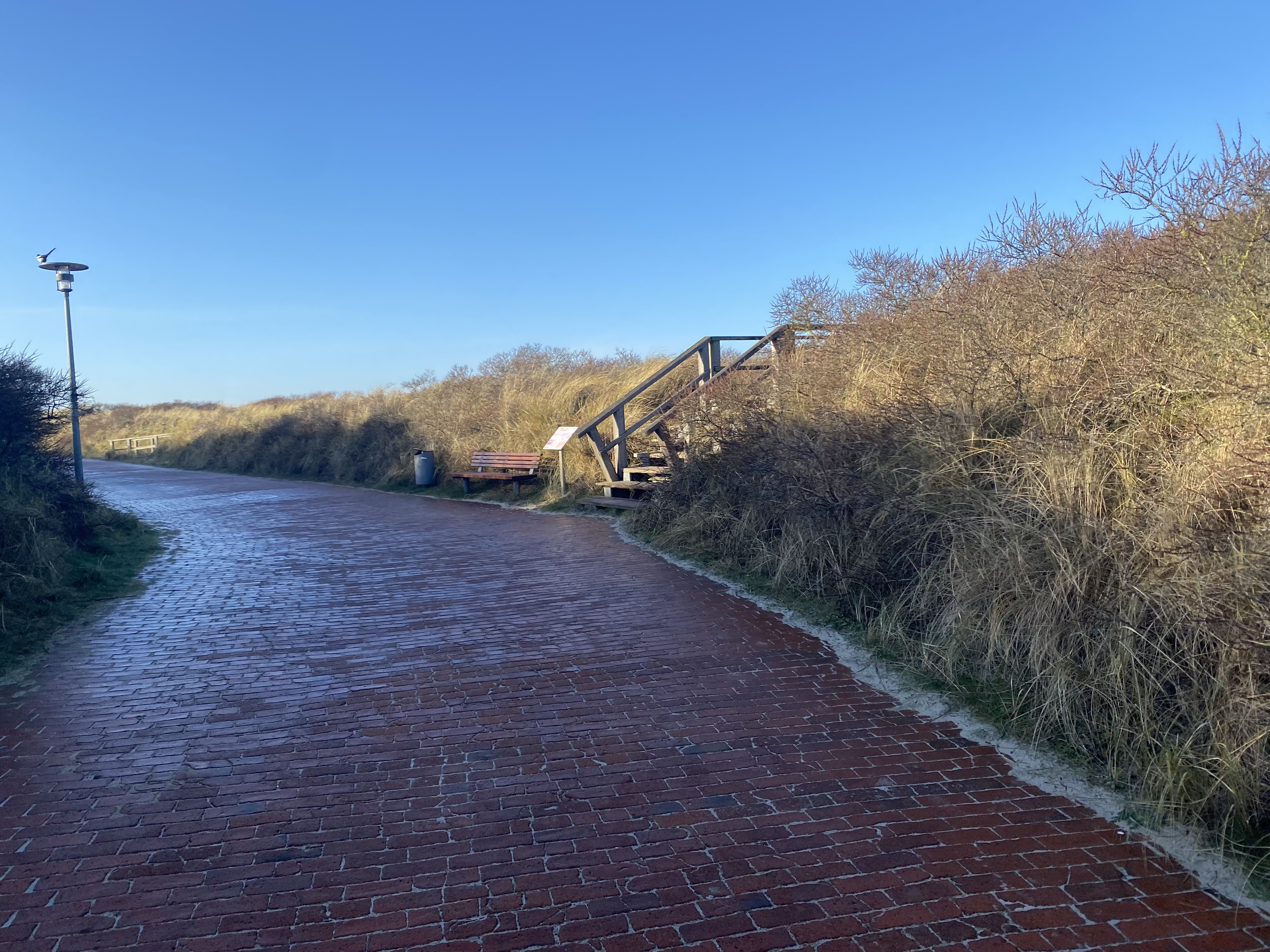 Winterwanderung über die Strandpromenade und zum Hafen
