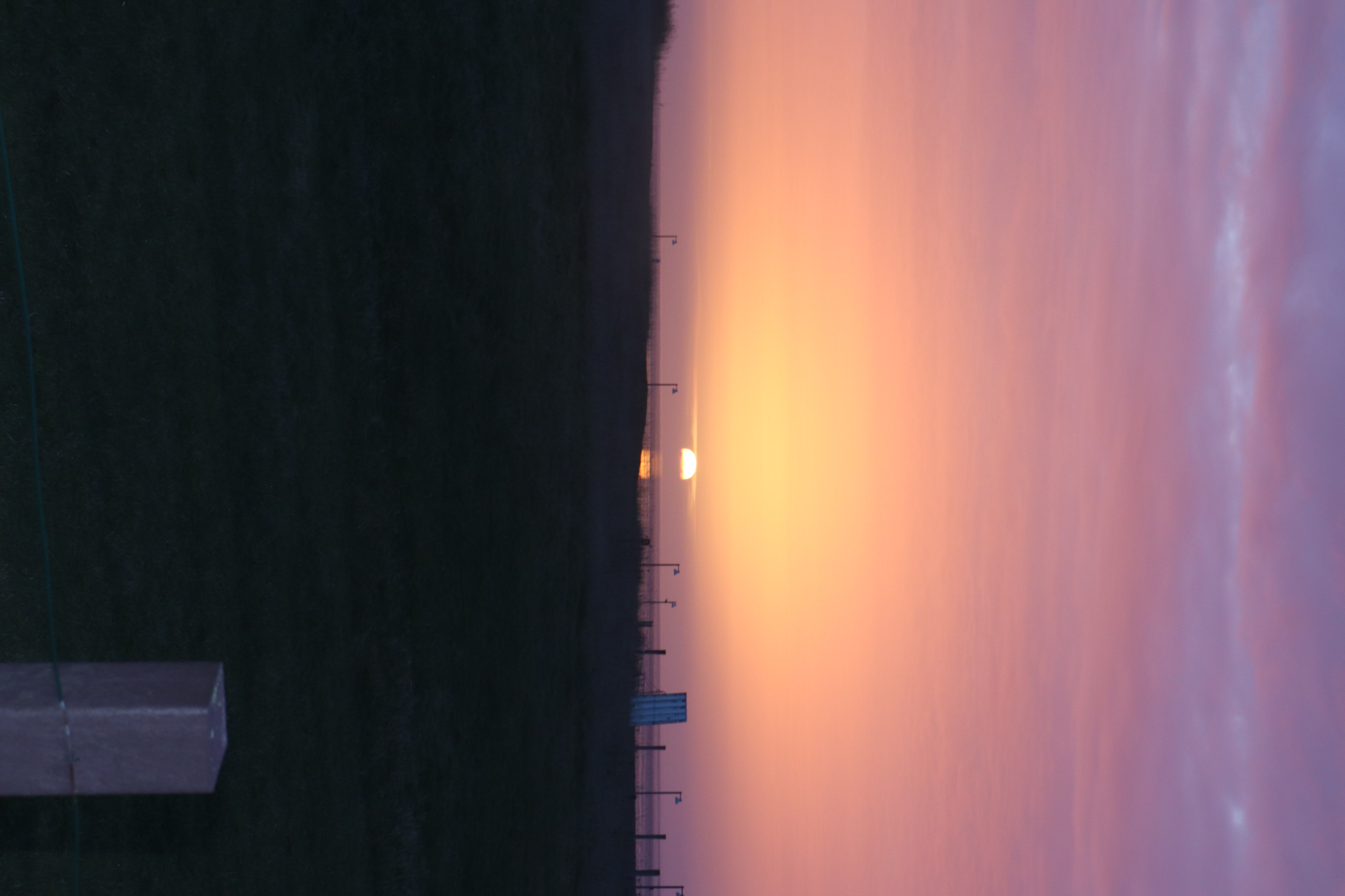 Liebster Sonnenaufgangsort: Deichscharte am Hafen