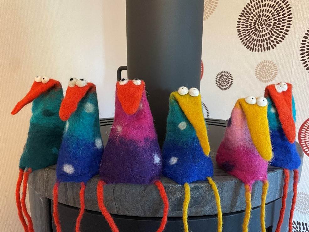 Filzworkshop Schräge Vögel