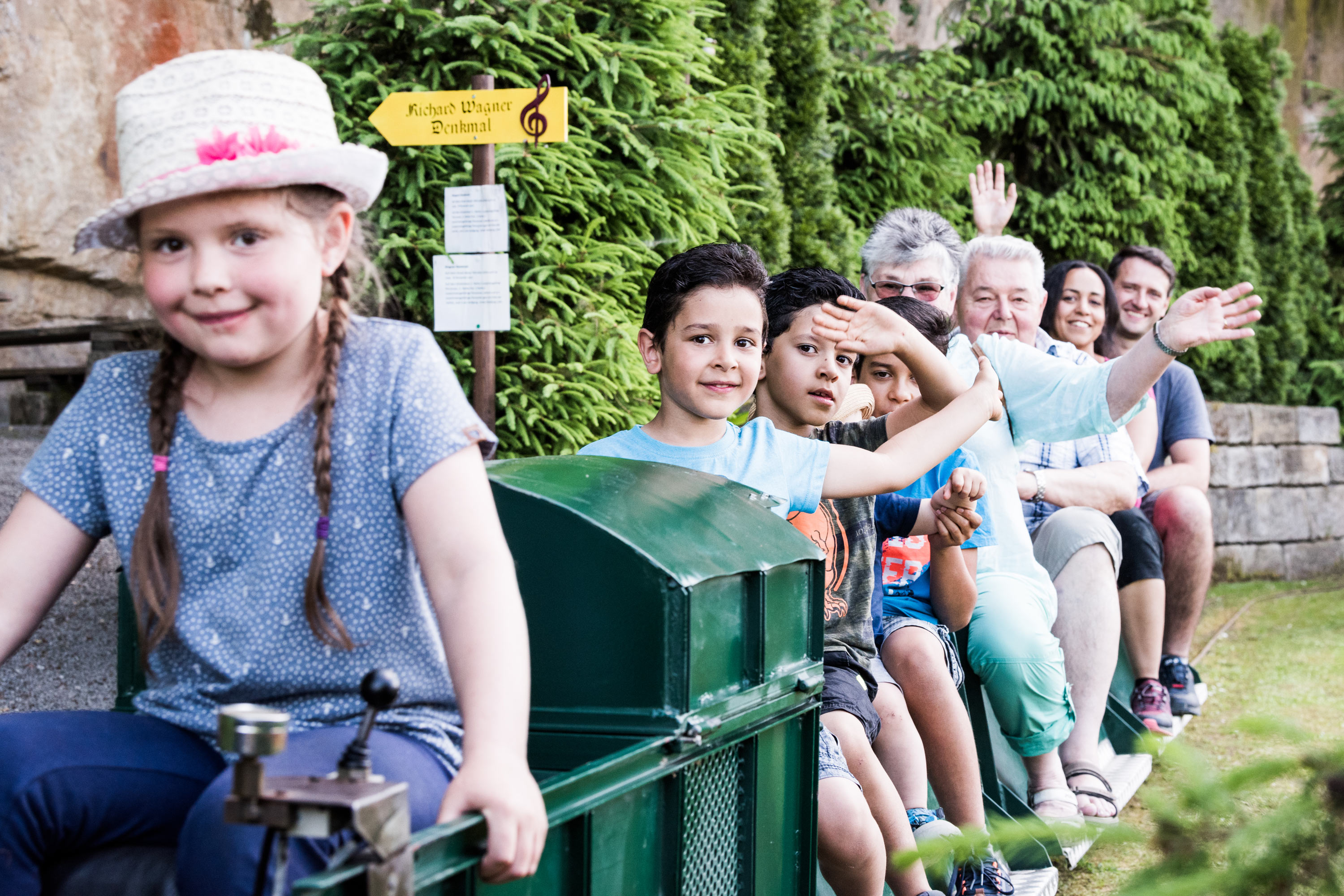 kleine Eisenbahn im Miniaturpark