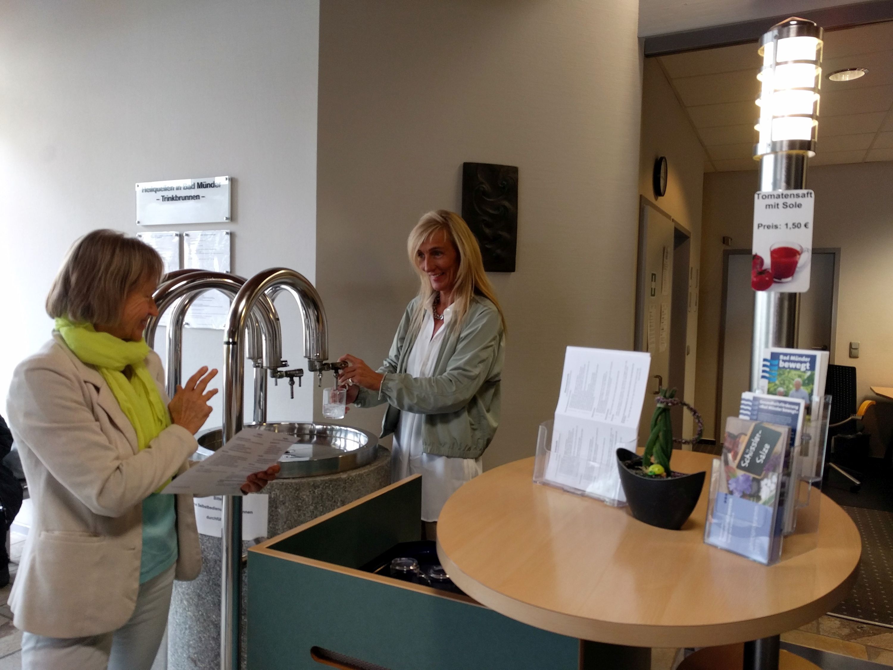 Heilquellenausschank in der Tourist-Information
