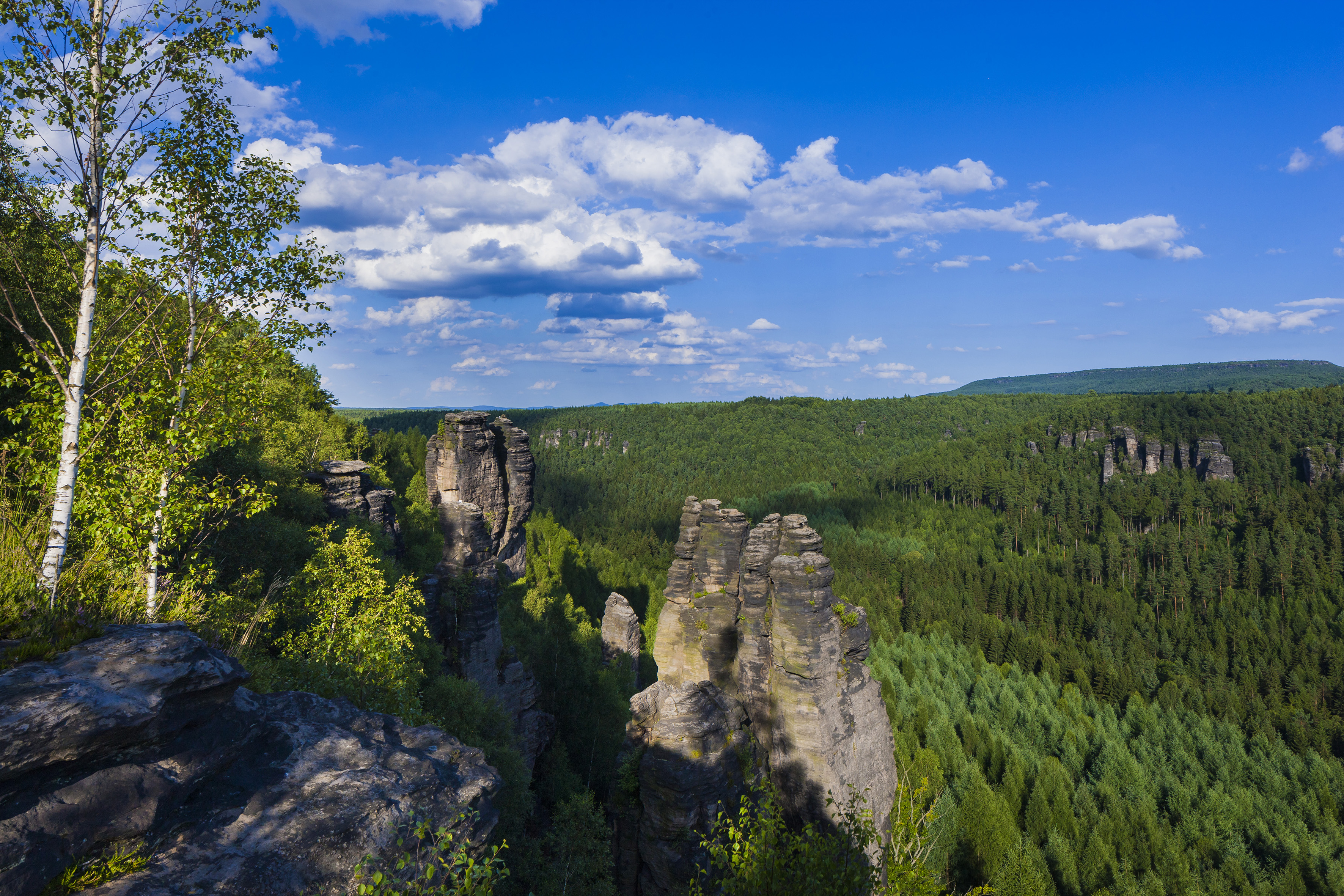 Grenzplatte-Aussicht