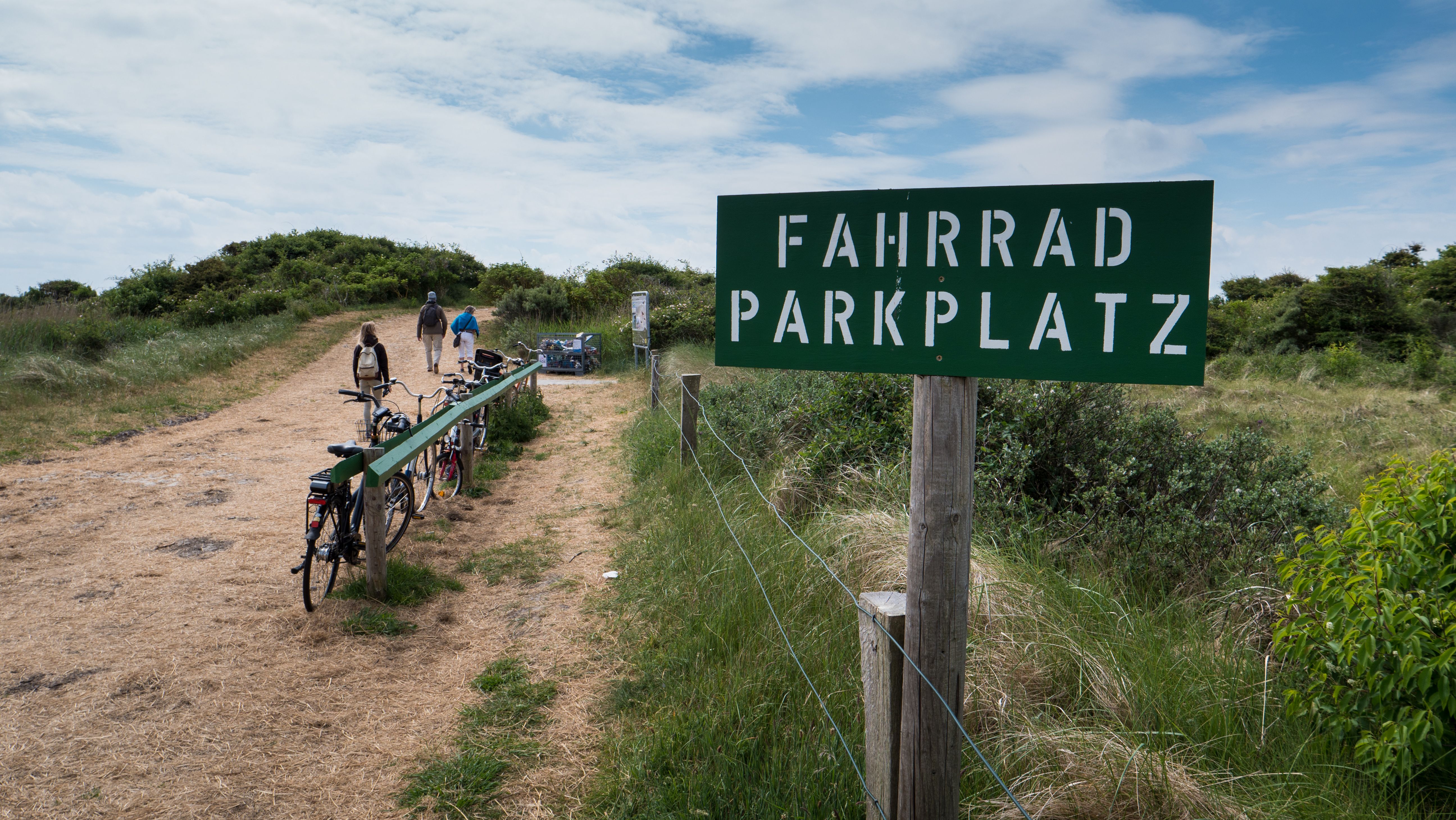 Fahrradparkplatz an der Domäne Bill