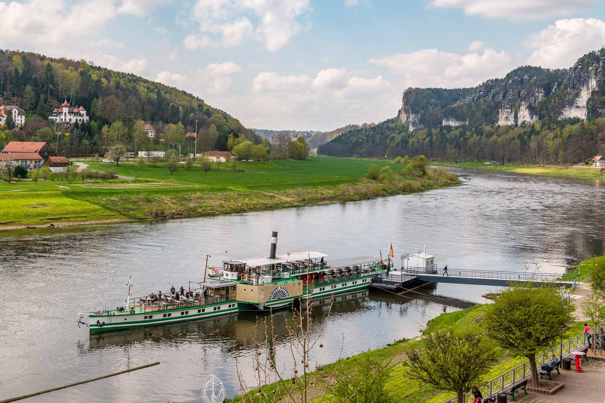 Sächsische Dampfschifffahrt – ANLEGER Kurort Rathen – Motiv