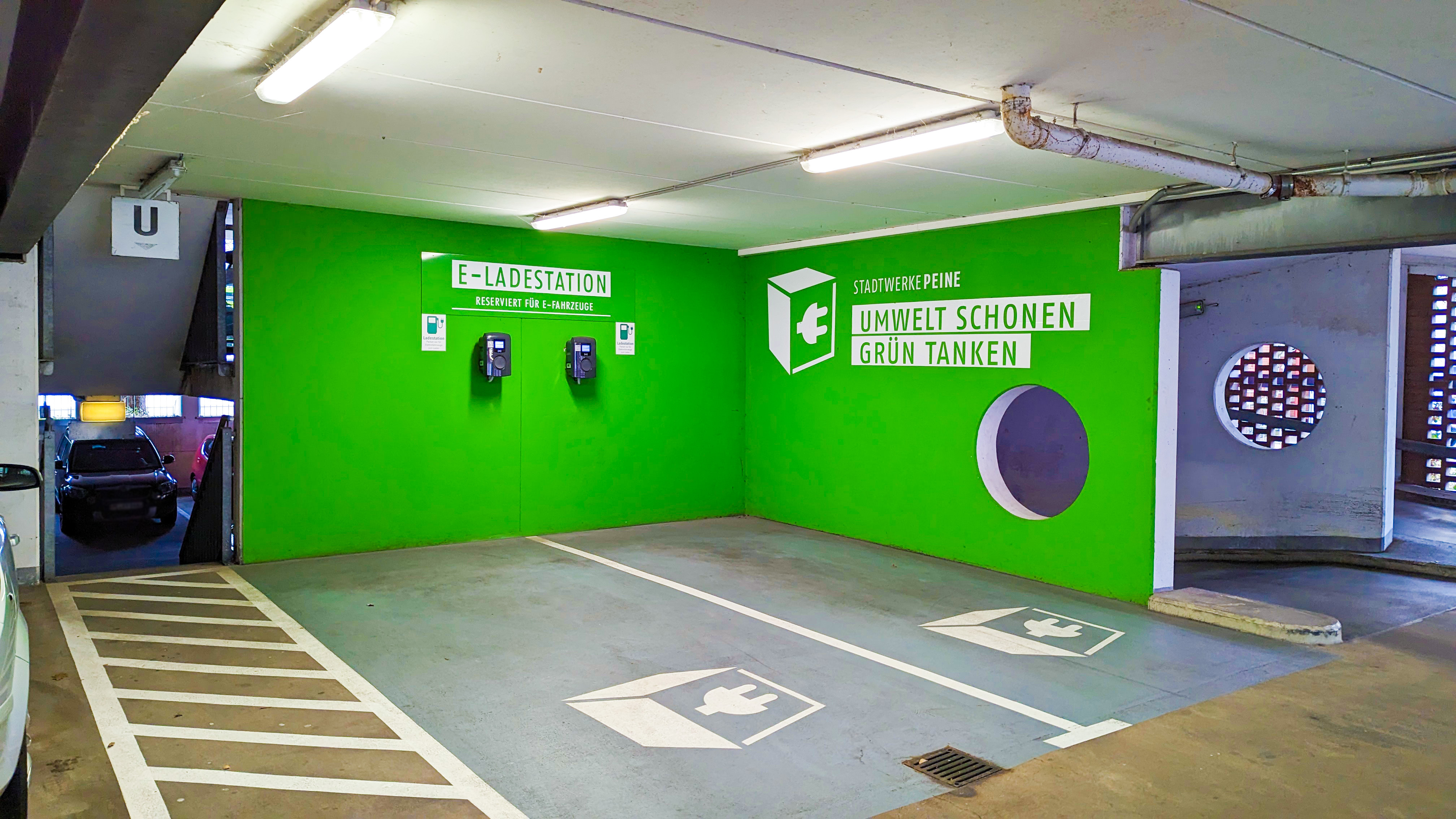 eLadestation Parkhaus Werderstraße
