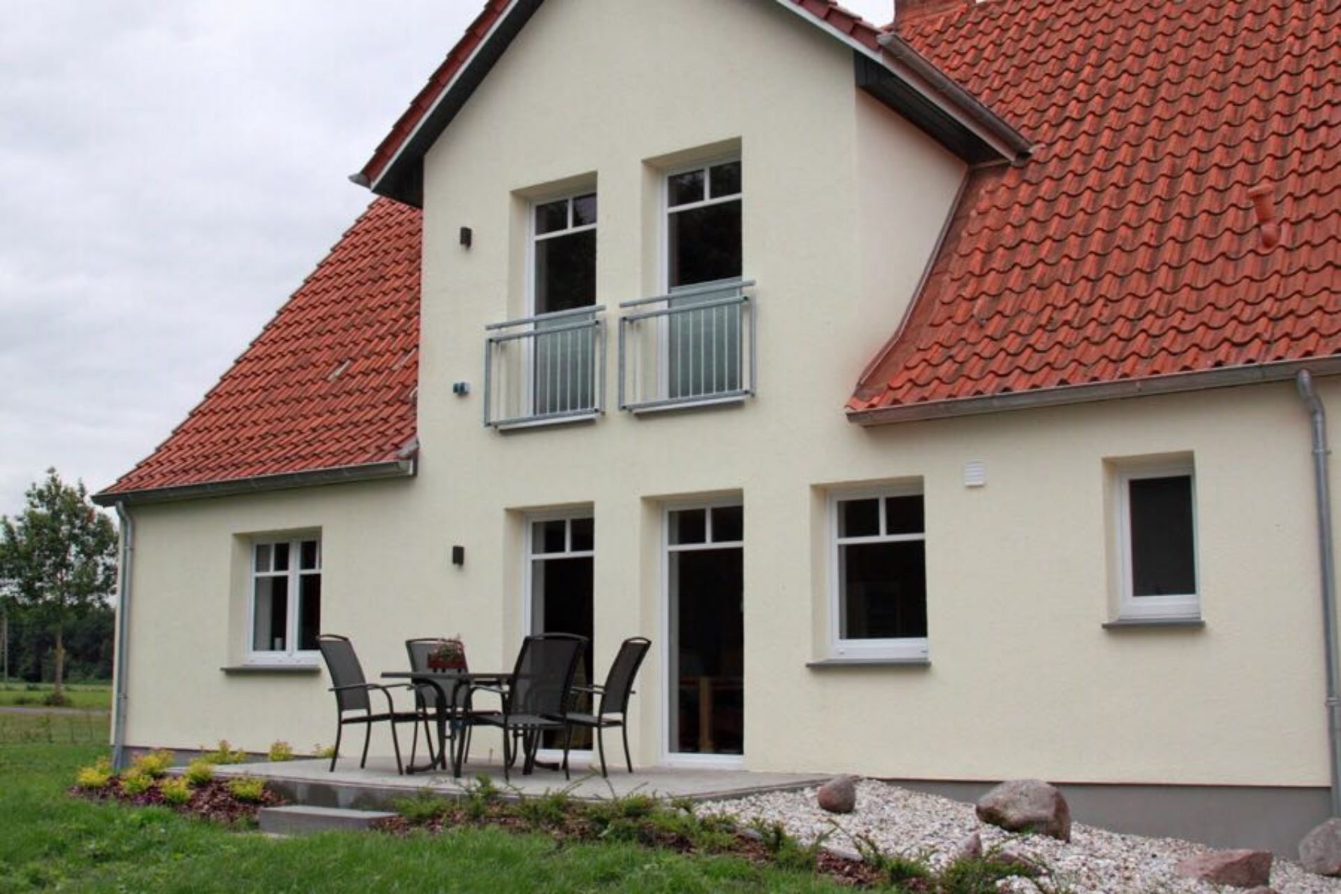 Außenterrasse Ferienwohnung am Moor