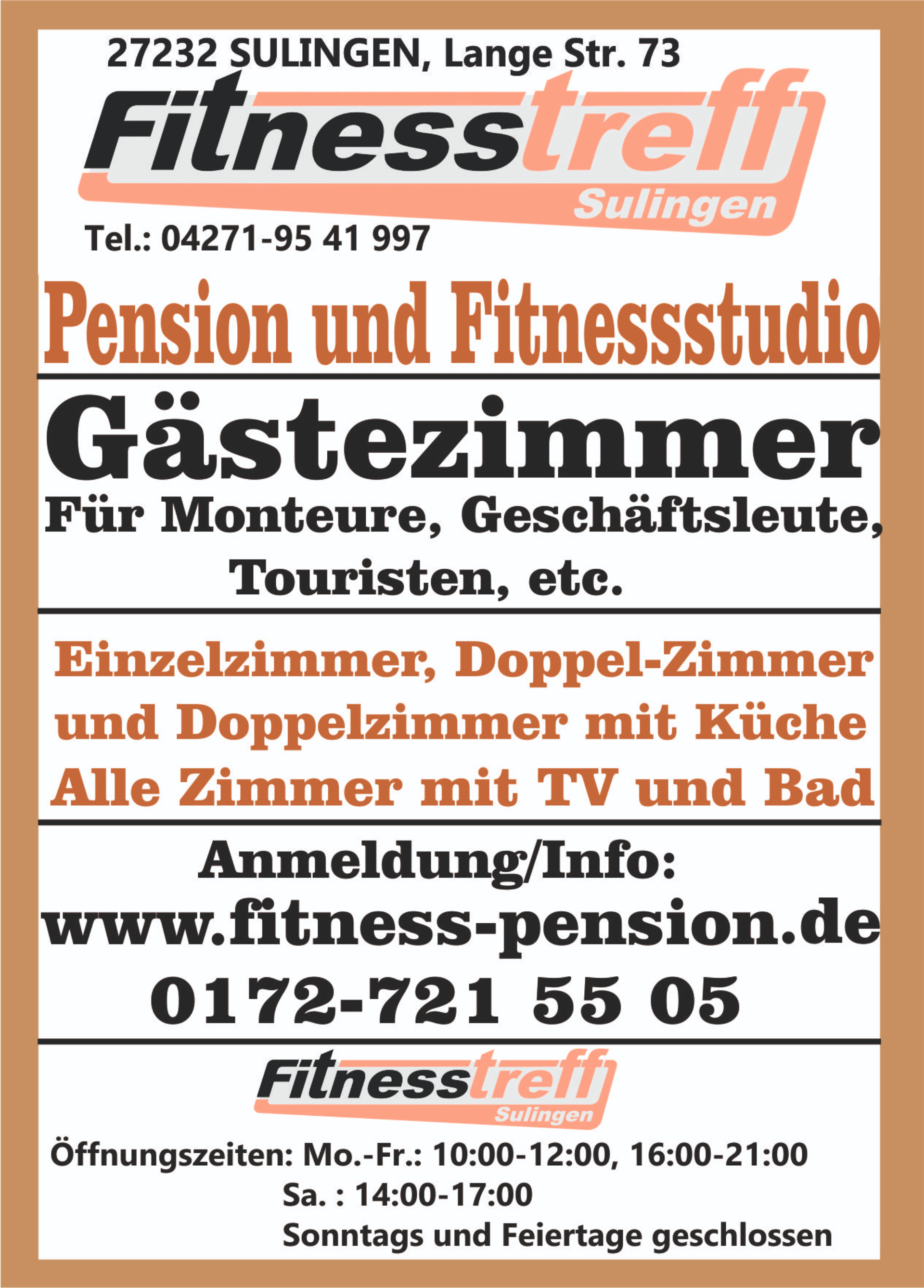 Fitness-Pension, Sulingen