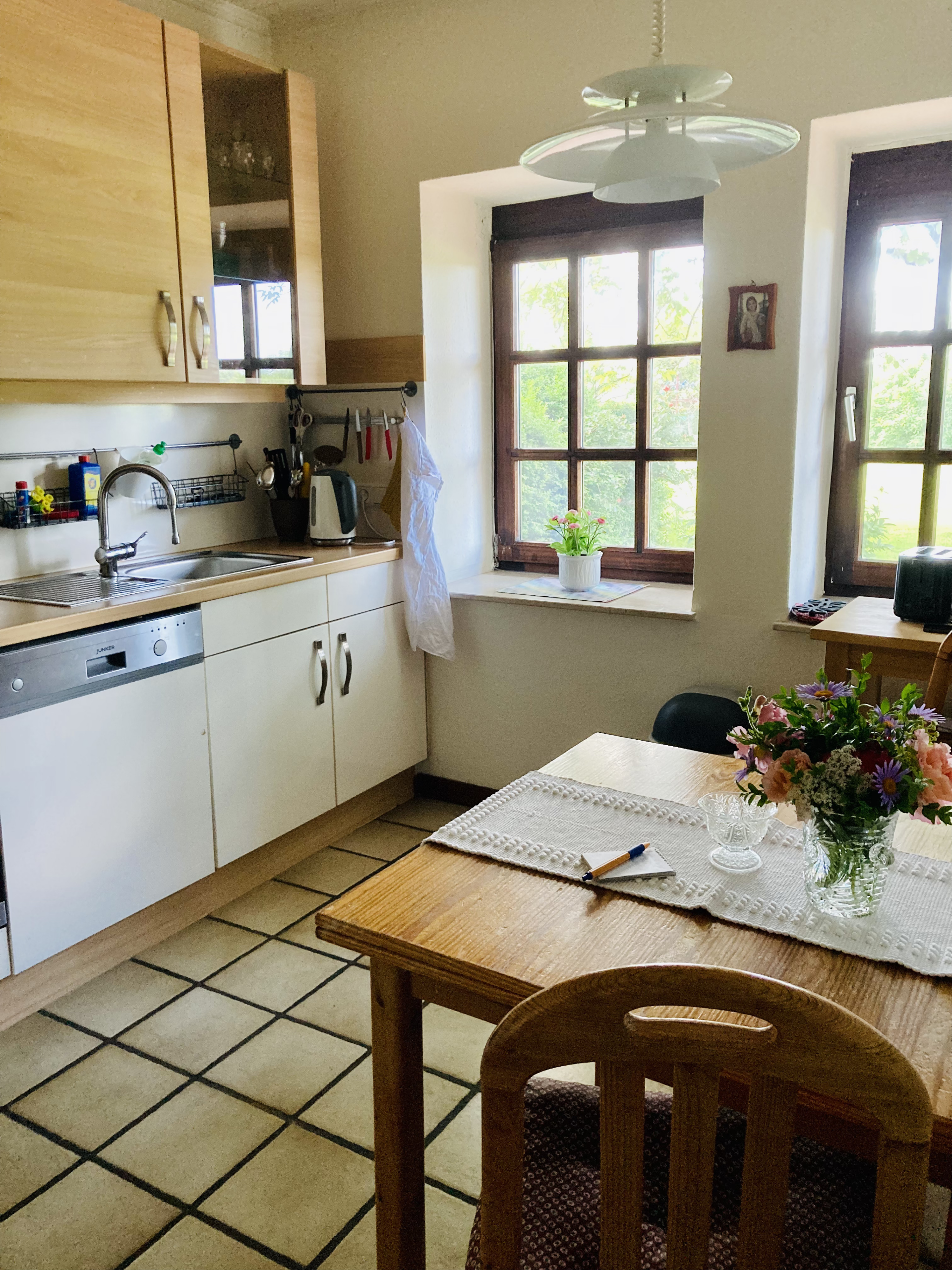 Küche in der Ferienwohnung