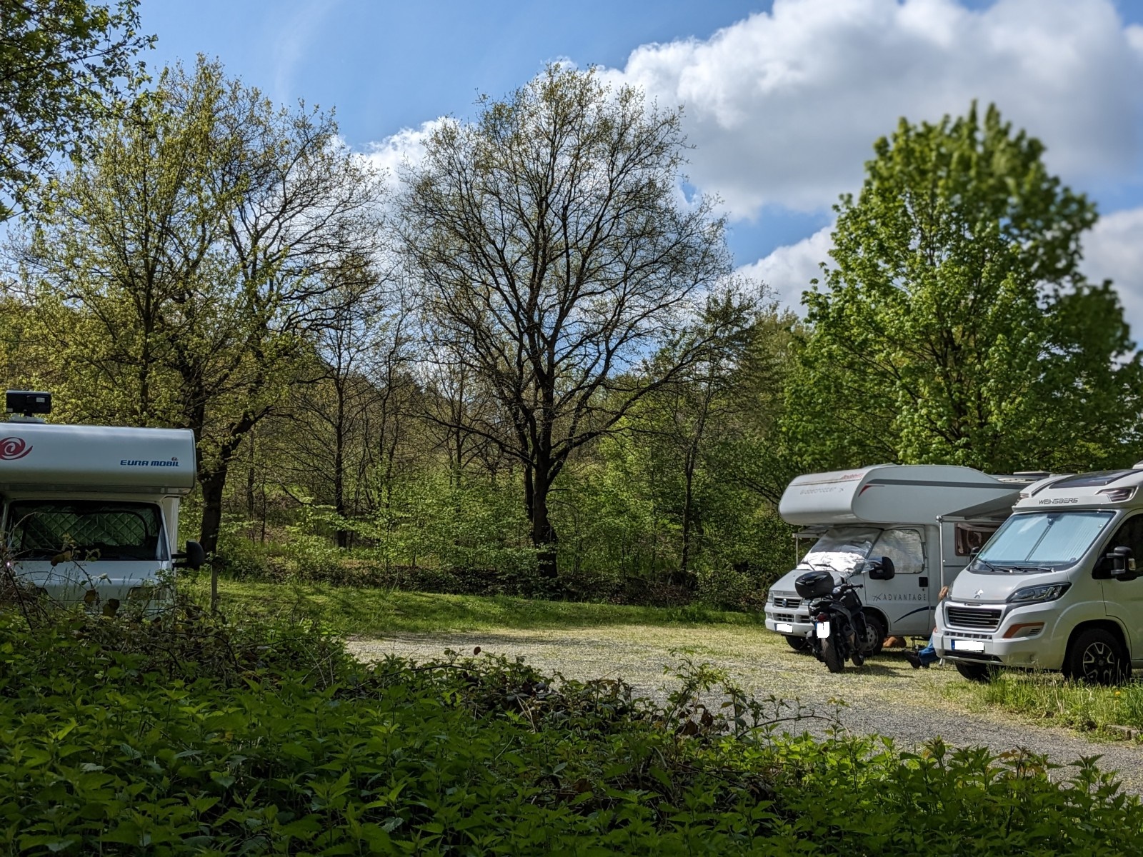 Wohnmobilstellplatz am Badesee Lauenberg