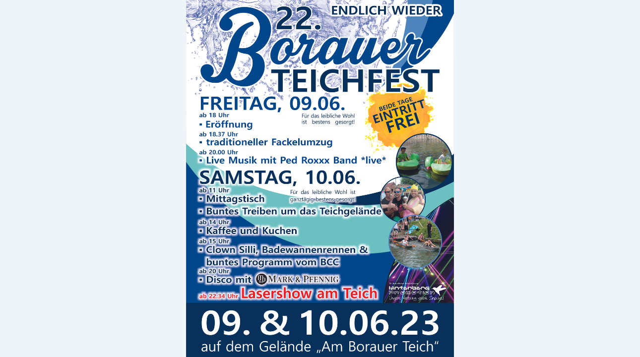 22. Borauer Teichfest