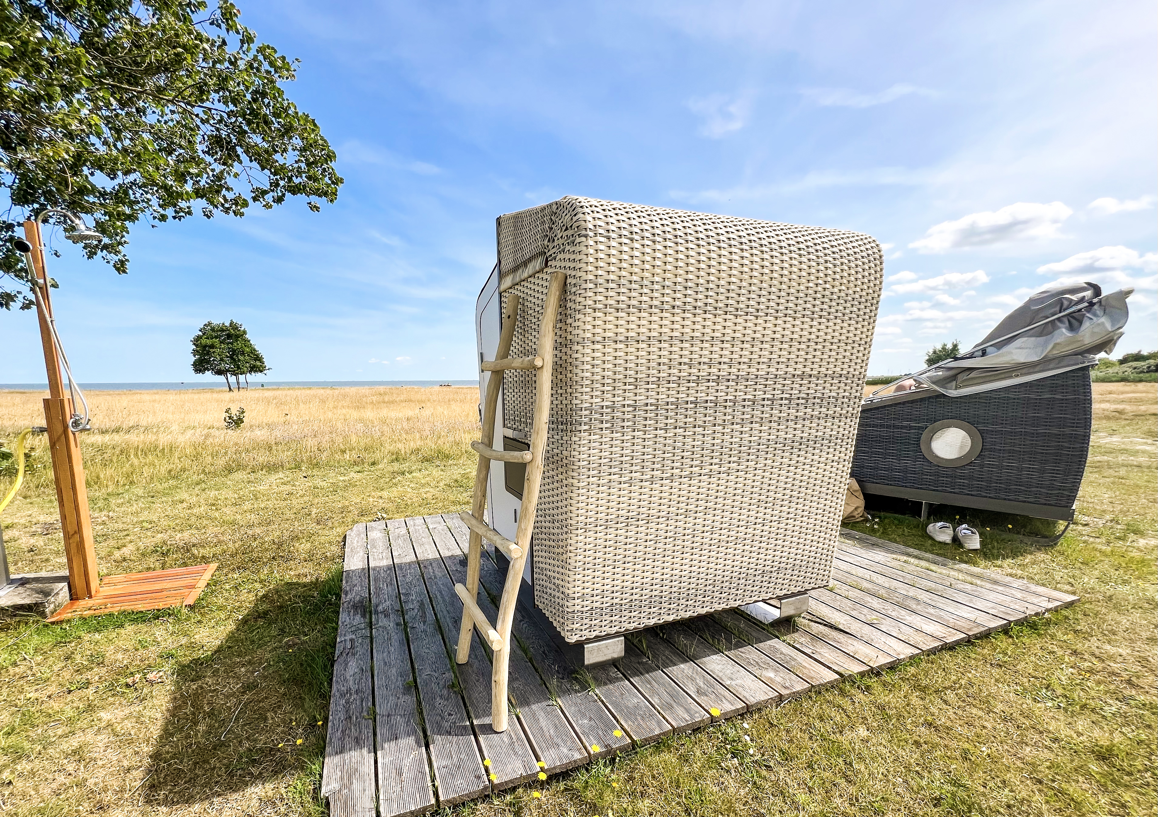 Strandkorbsauna