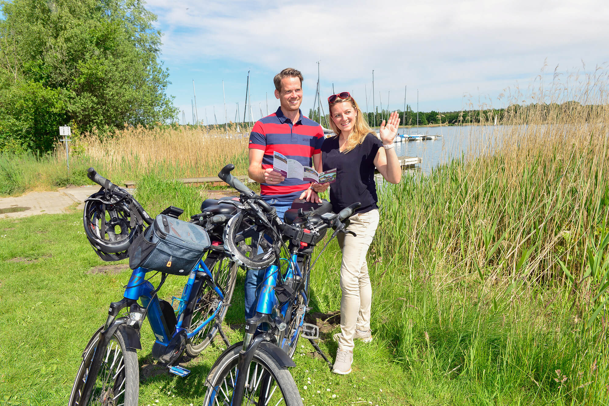 Mit dem Fahrrad am Tankumsee