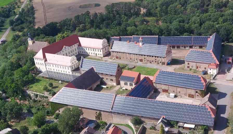 Sonnenschloss Walbeck - Luftaufnahme
