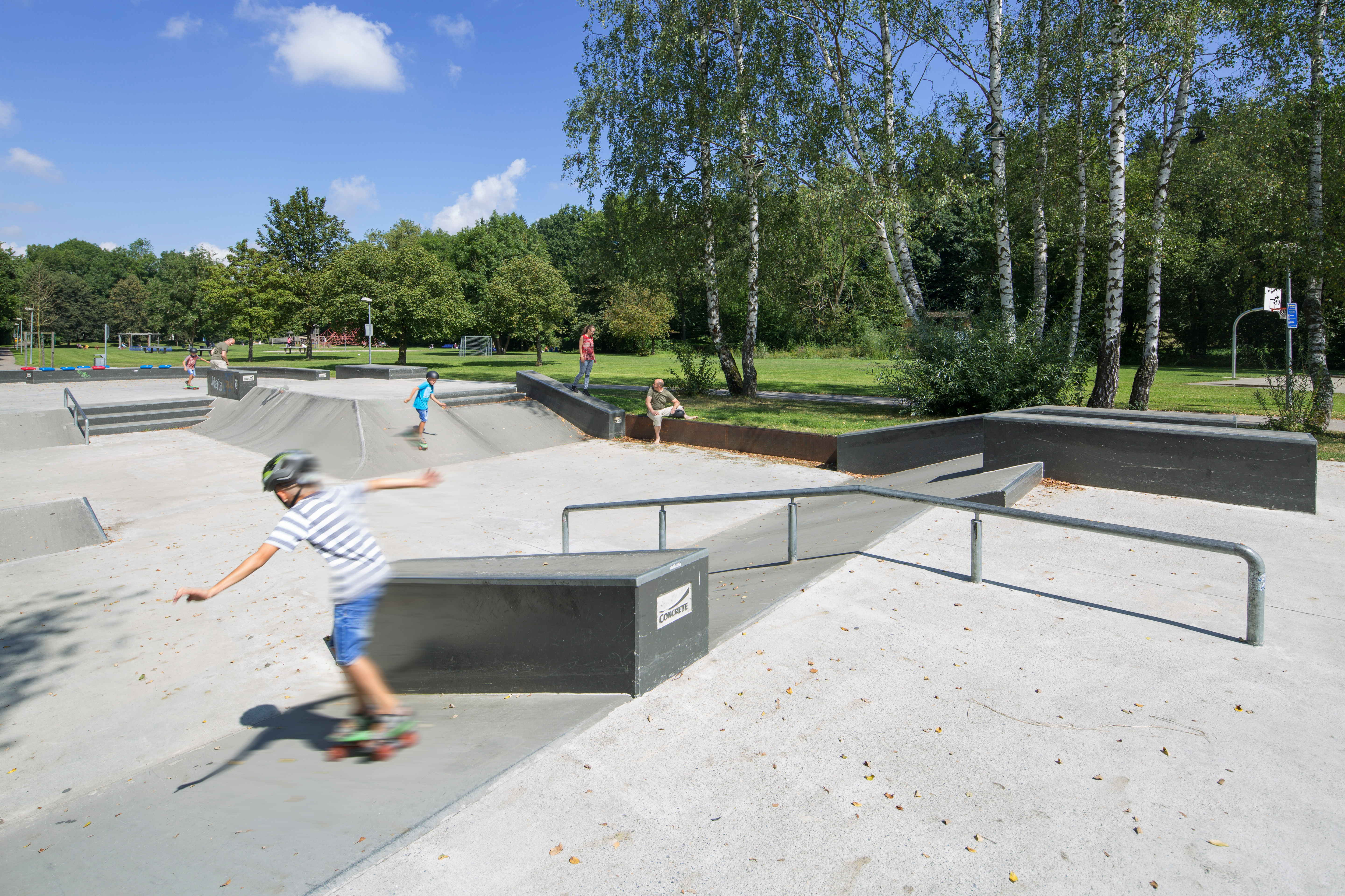 Skateanlage im Stadtpark in Senden