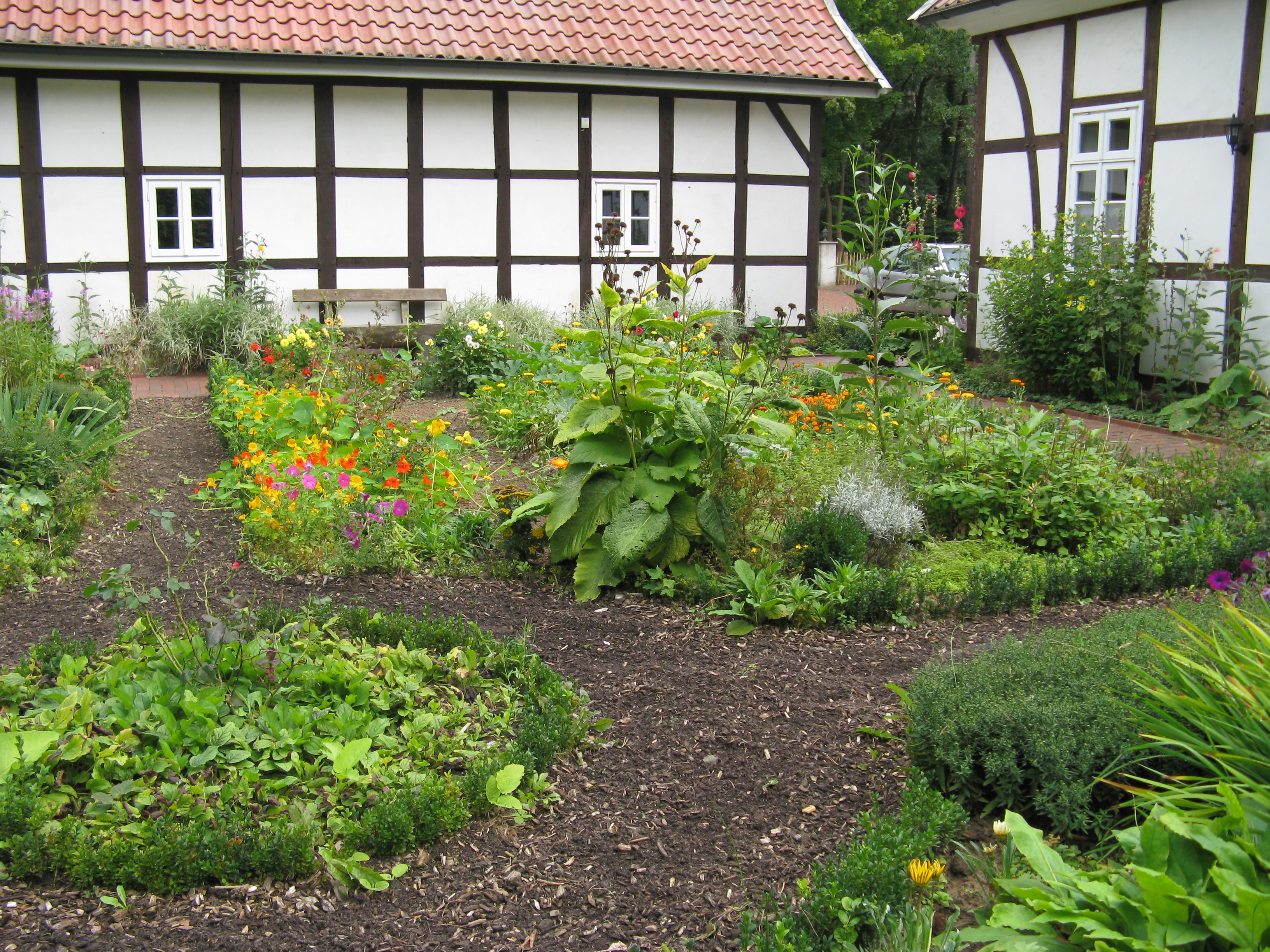 Bauerngarten am Heimathaus "Wackumer Dannen"
