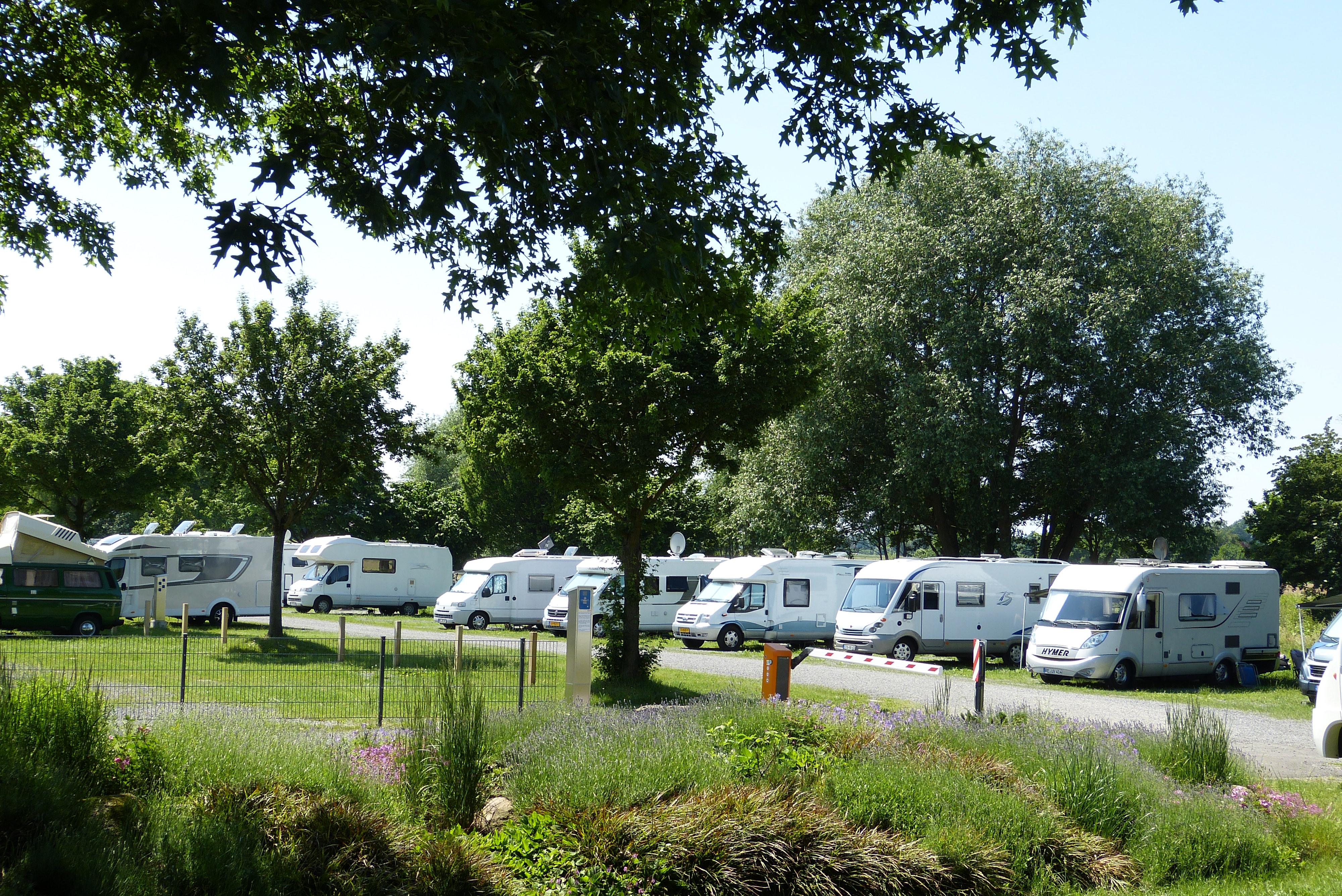 Wohnmobile auf dem Stellplatz Steinhude