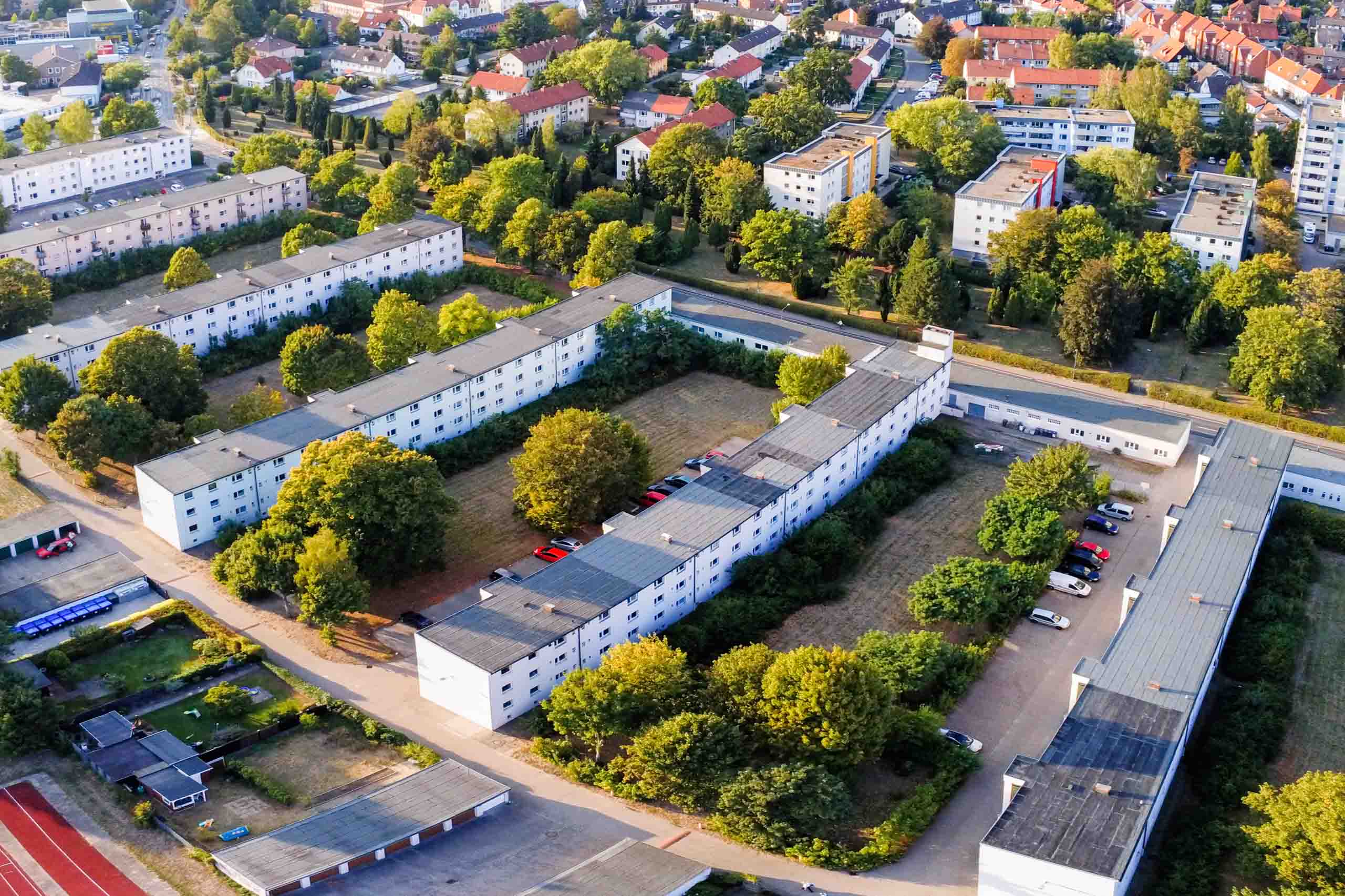 The Georgsgarten Housing Estate, Aerial view