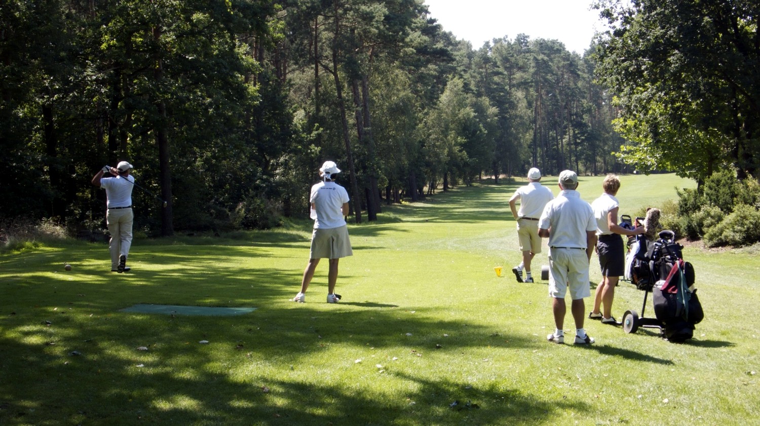 Golfer auf der Anlage des Golfclub Celle