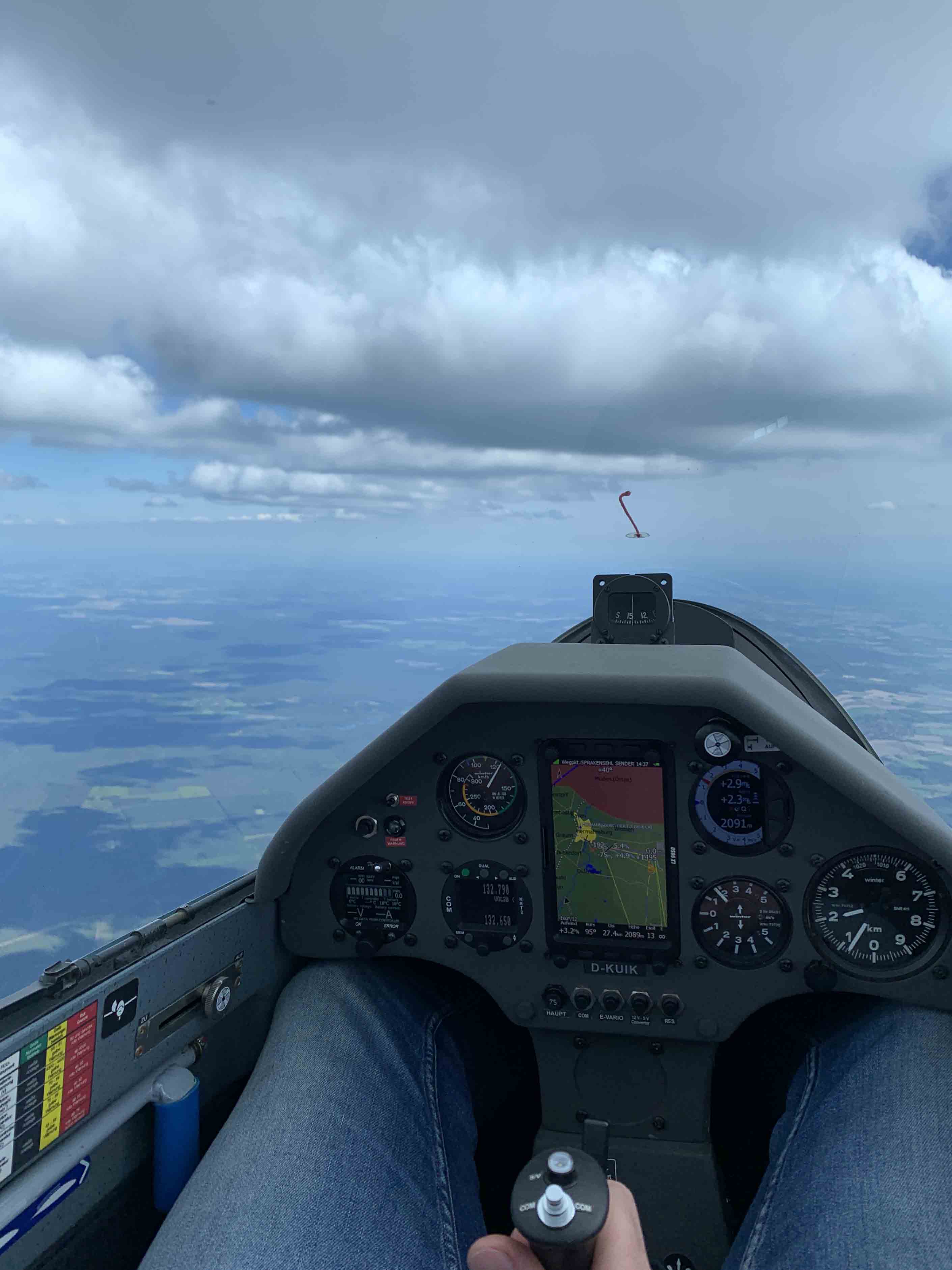 View during a glider flight, Hanoverian Aero-Club