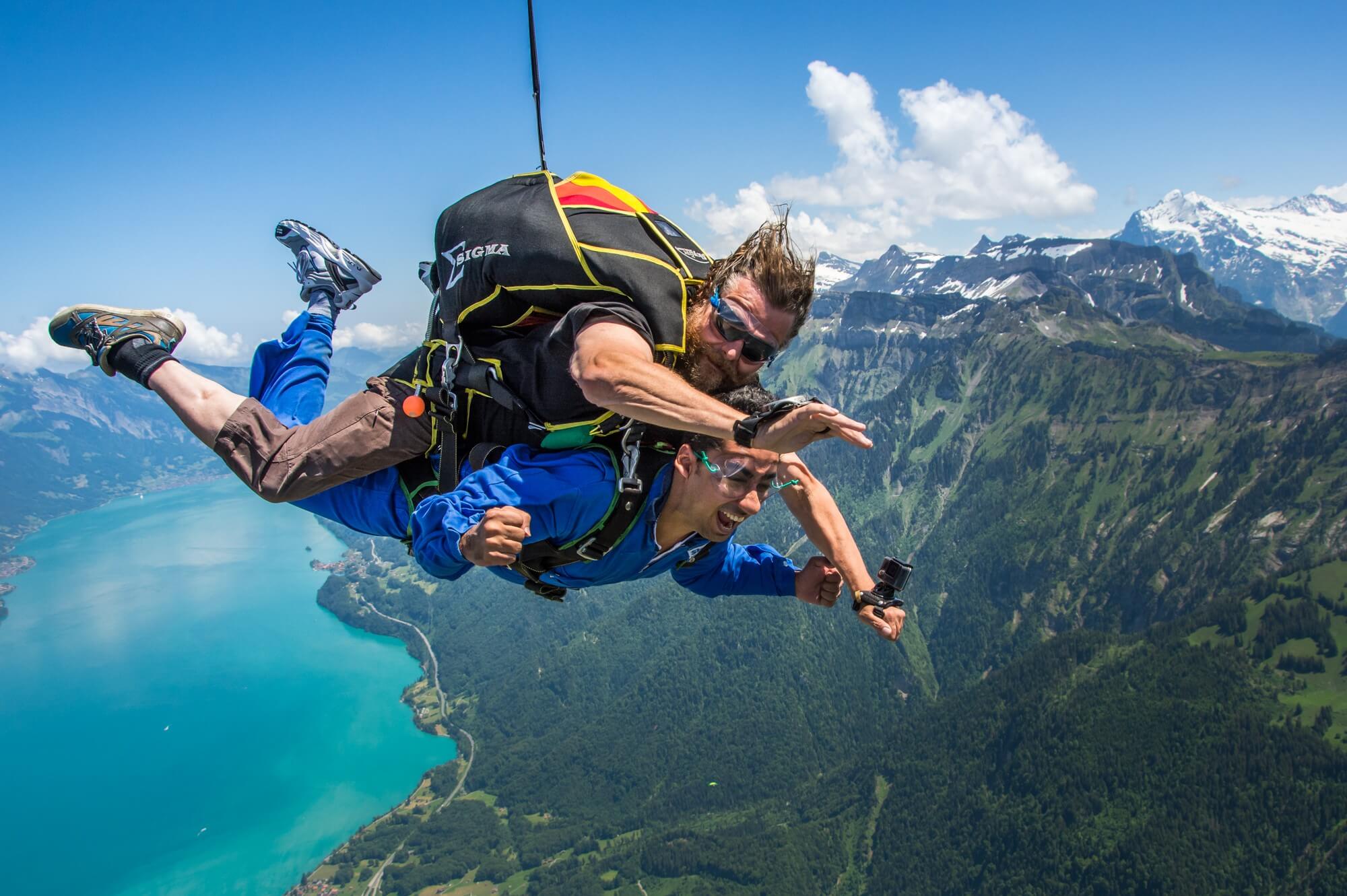 Free fall with Skydive Interlaken