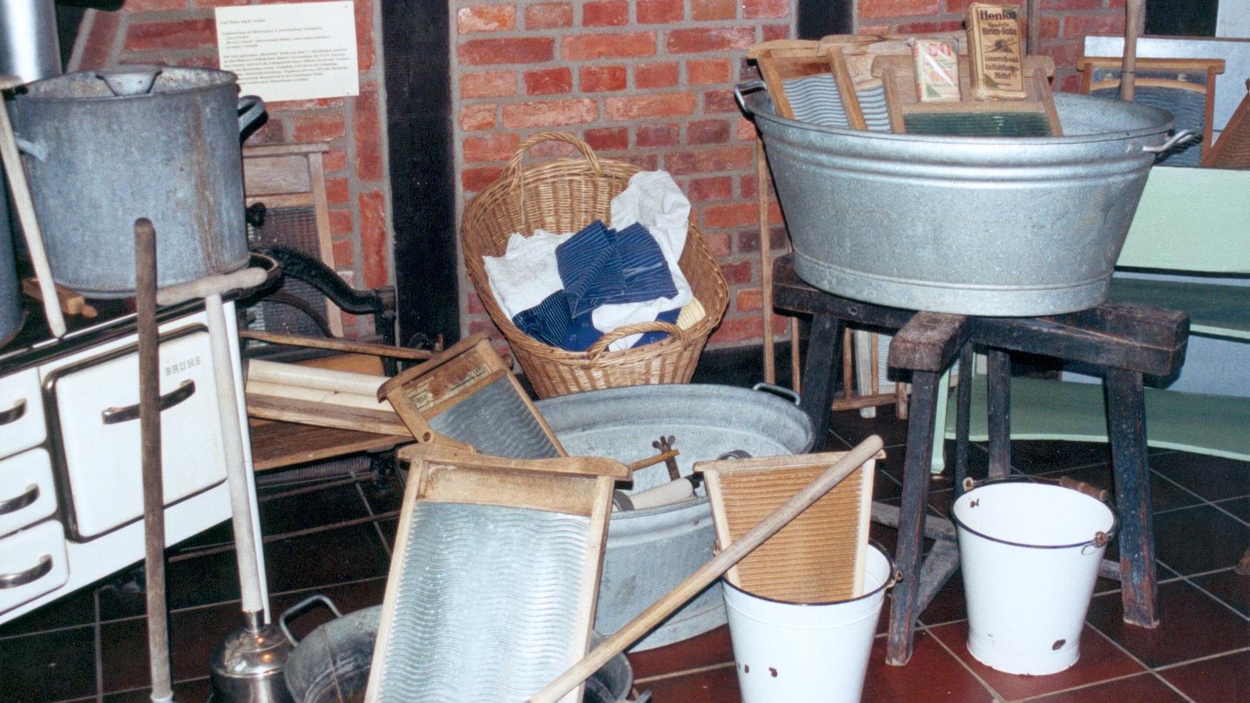 Laundry tub in the Museum of Home in Hermannsburg