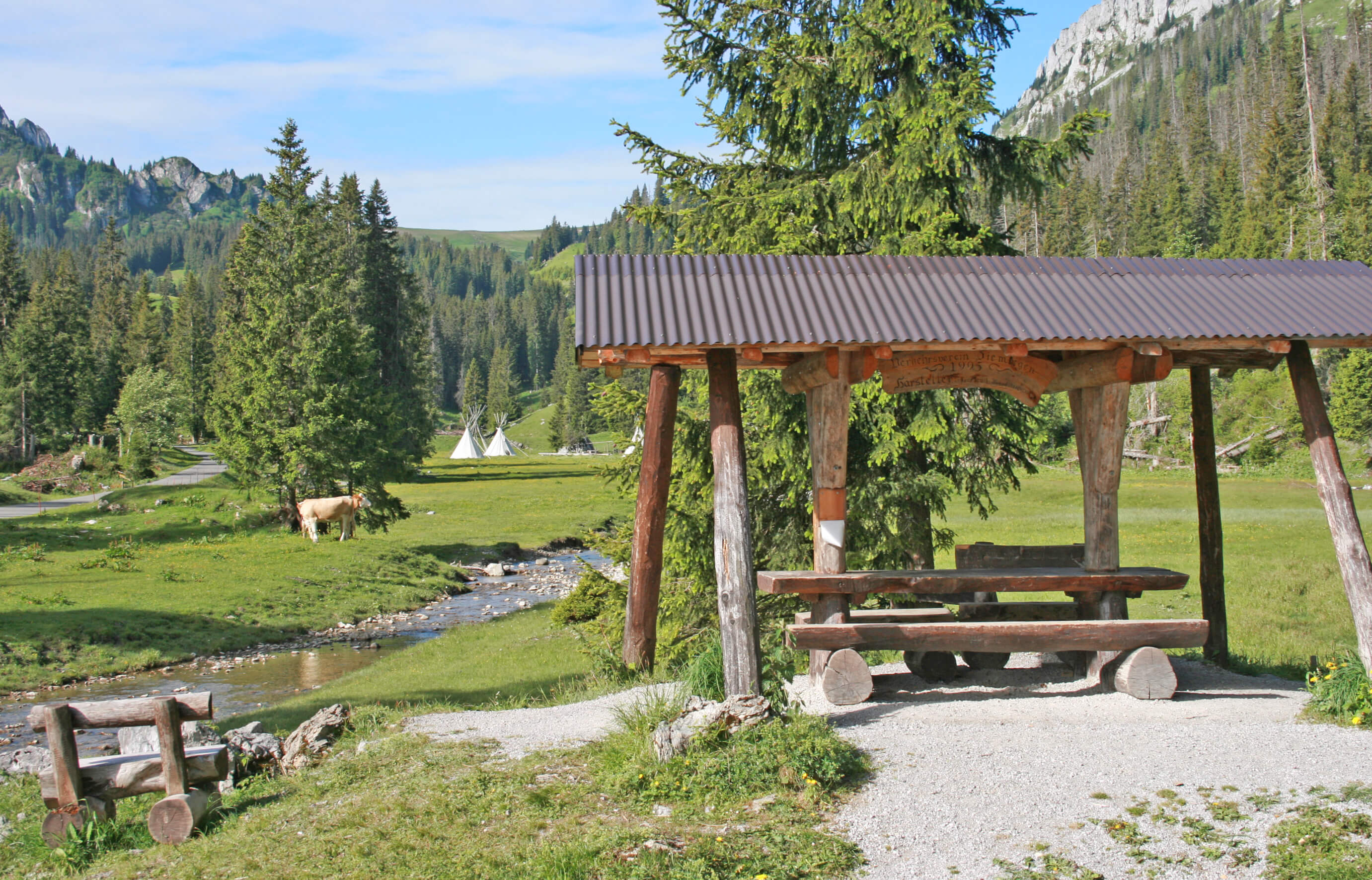 Menigboden fireplace in the wild and romantic alpine region