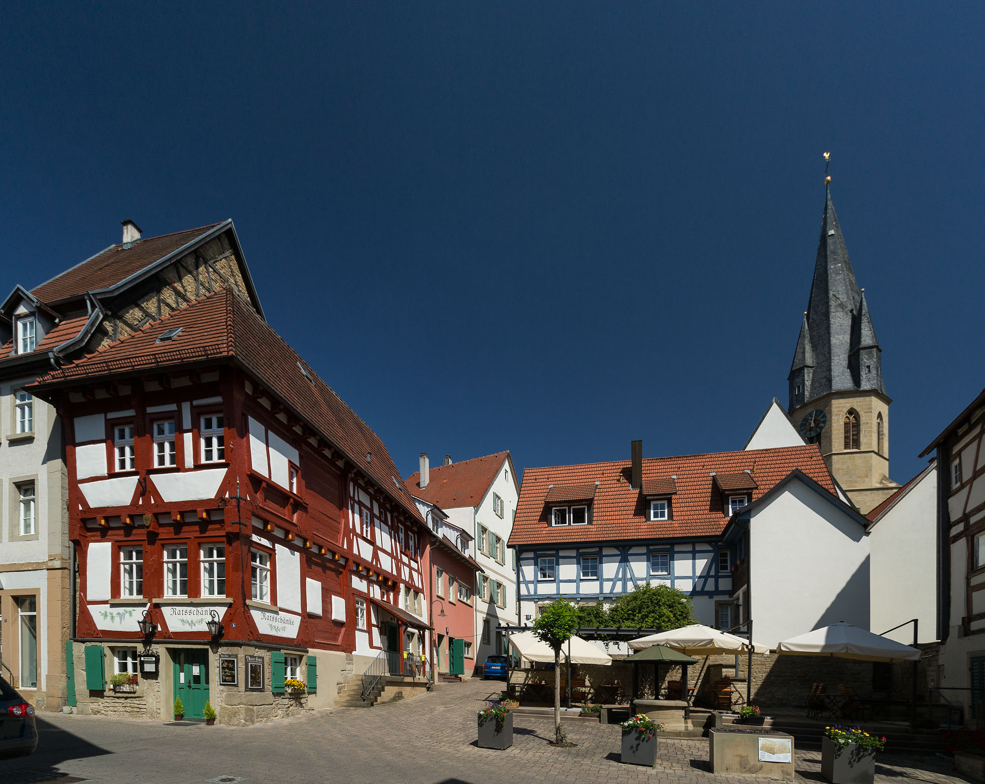 Mittelalterlicher Marktplatz in Eppingen, Altstadtstraße