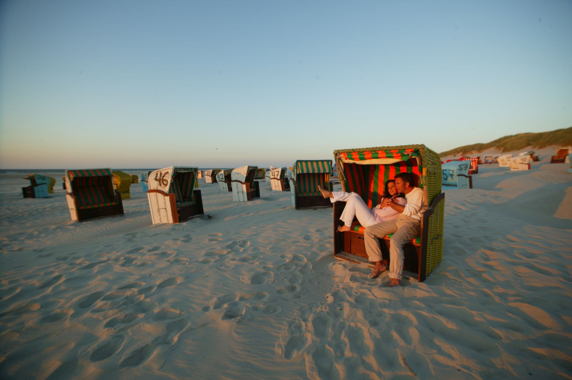 Strandkorbvermietung Hauptbad West / Schoolpad
