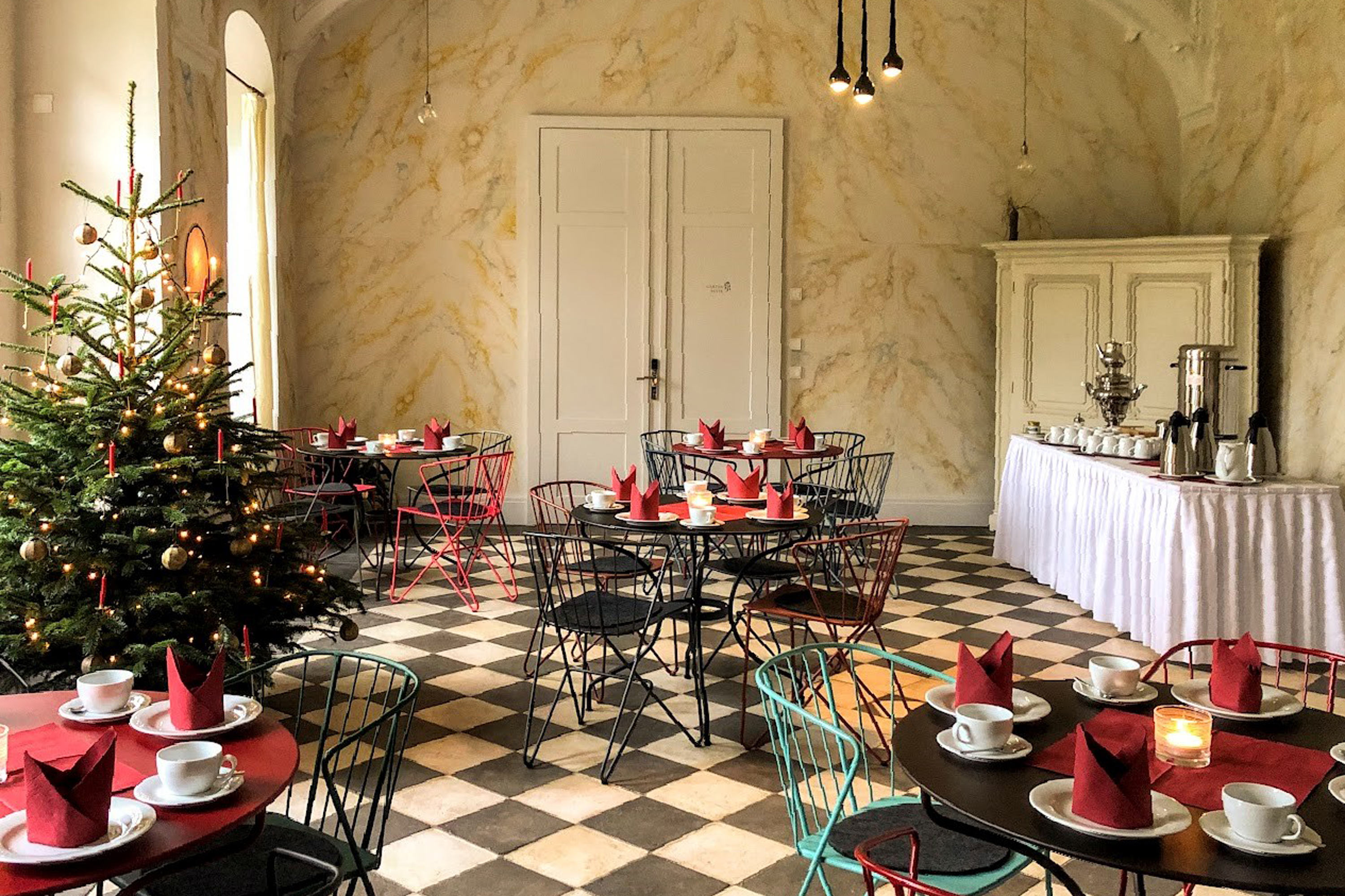 Café Kerzenschein im Schloss Prossen – Motiv