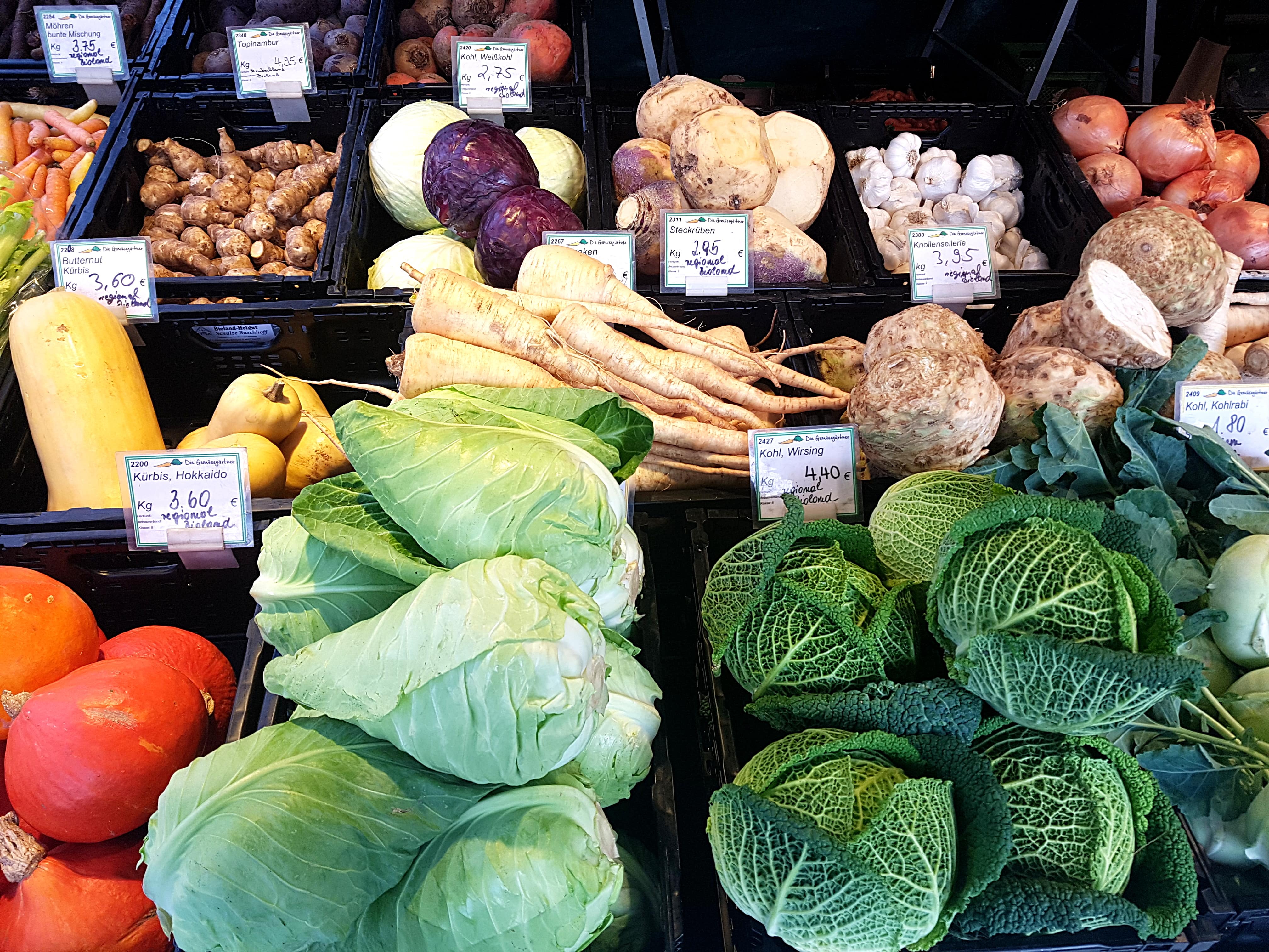 Herbstmarkt bei den Gemüsegärtnern