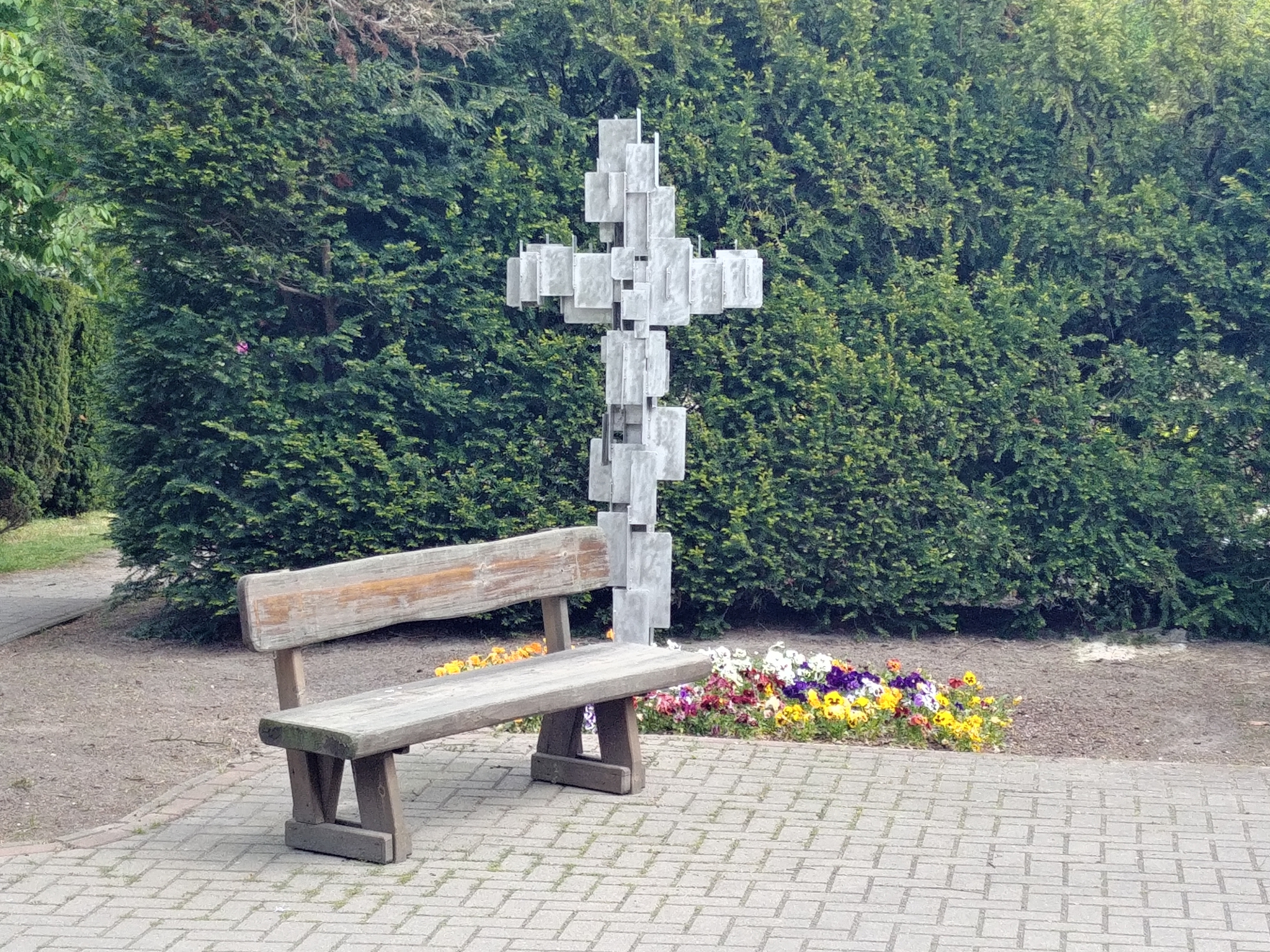 Edelstahlskulptur Ohne Titel 1980