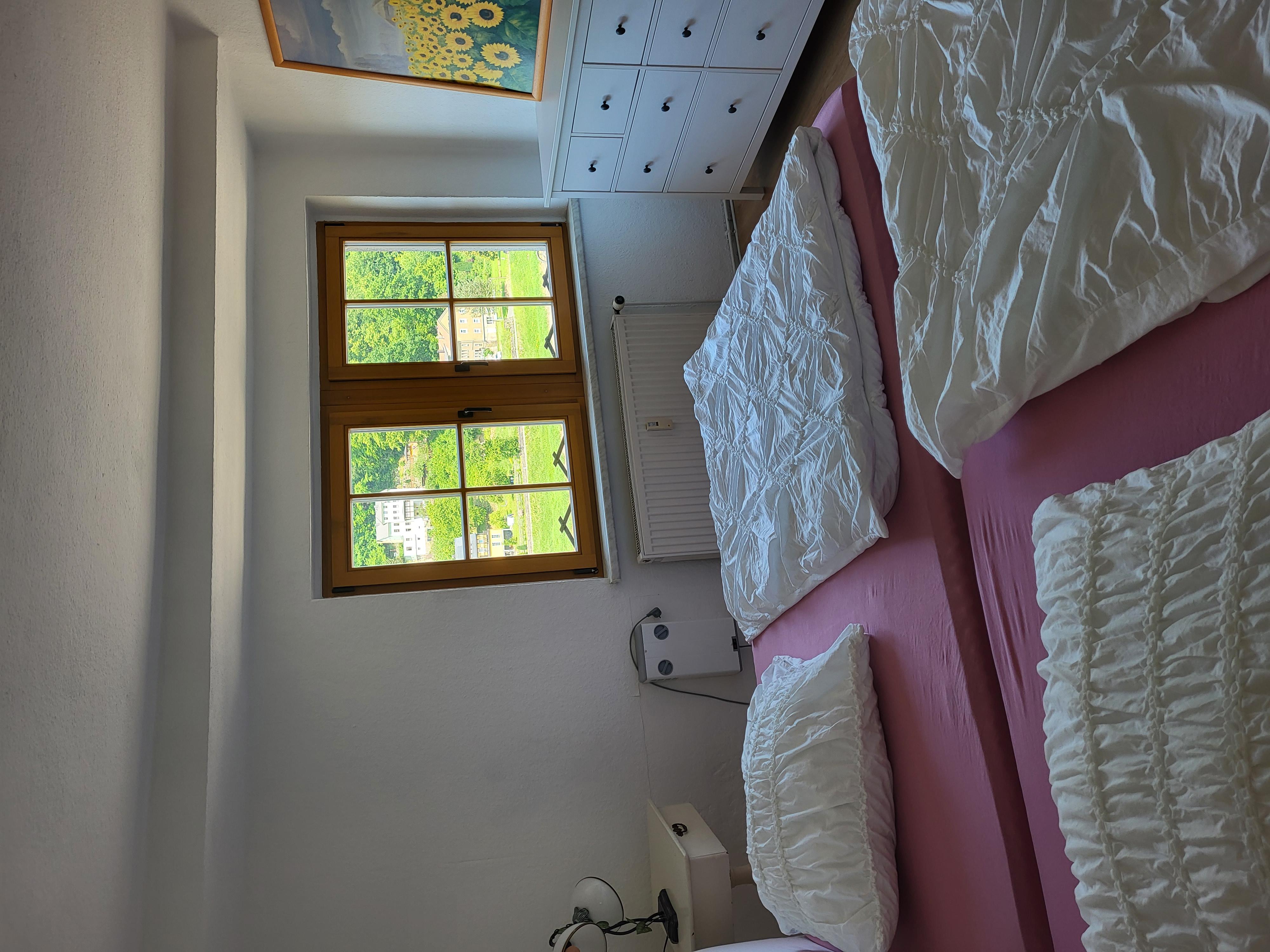 Schlafzimmer mit Elbblick