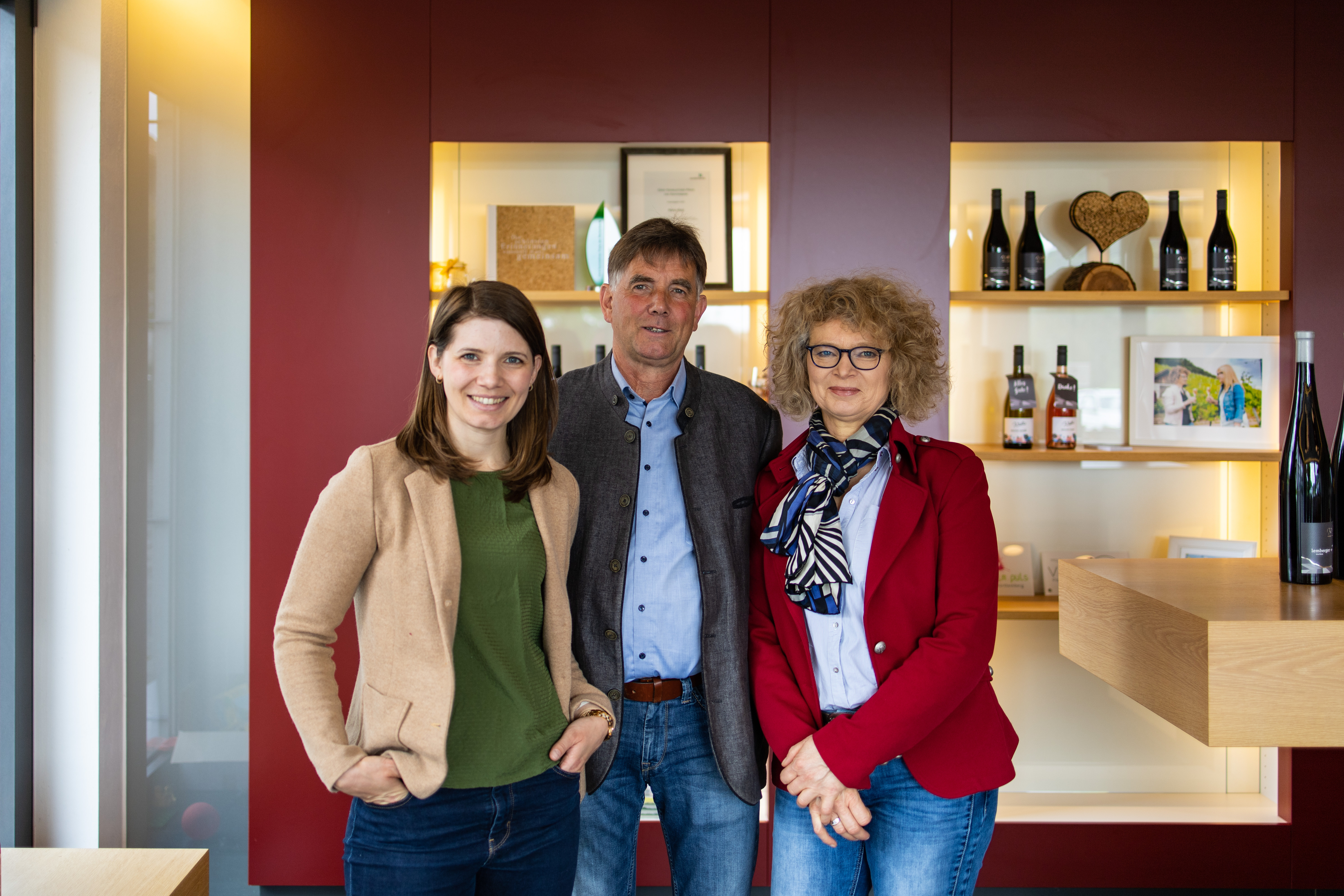 Mara, Bastian und Sabine Walz
