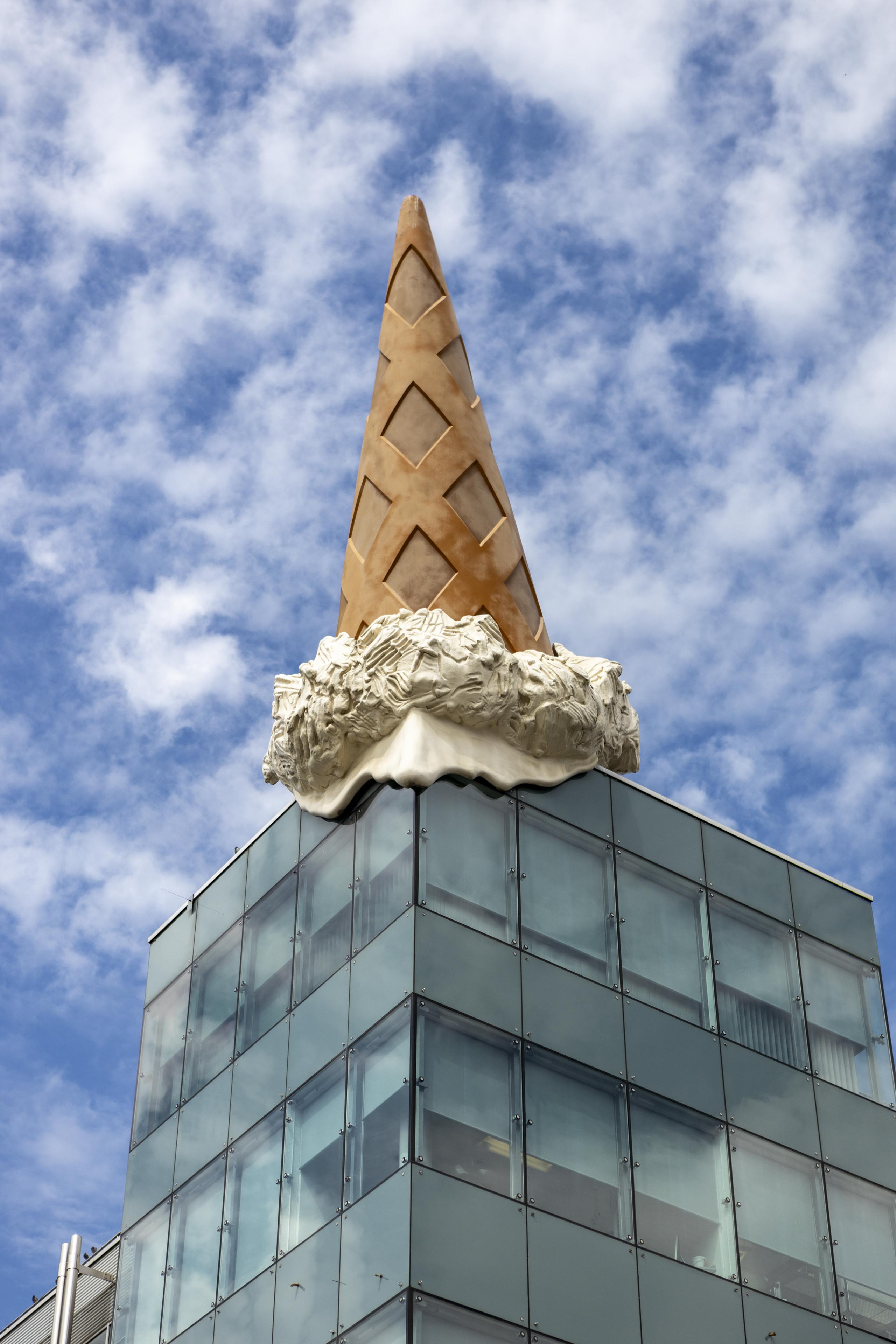 Dropped ice cream cone sculpture - Picture of Dropped Cone, Cologne -  Tripadvisor