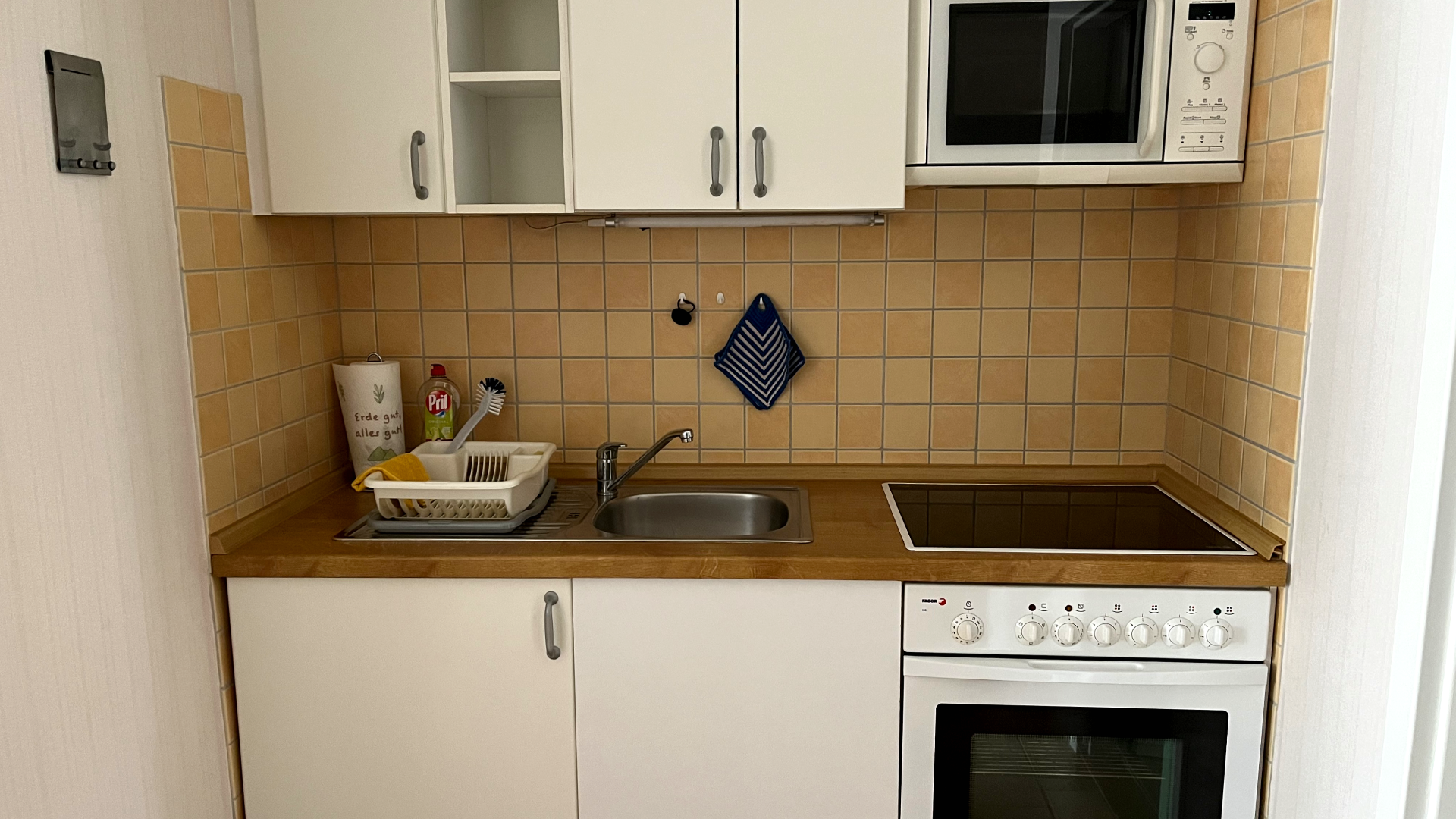 Die Küche in der kleinen Wohnung in Selsingen