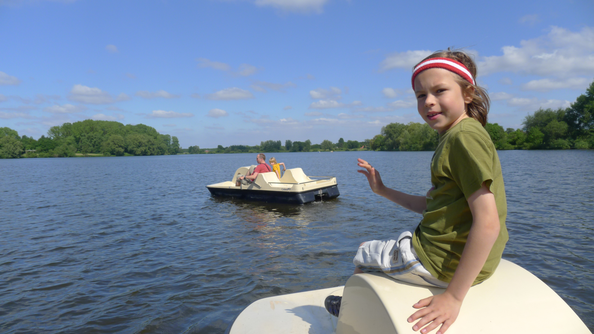 Tretboot fahren auf dem Vörder See