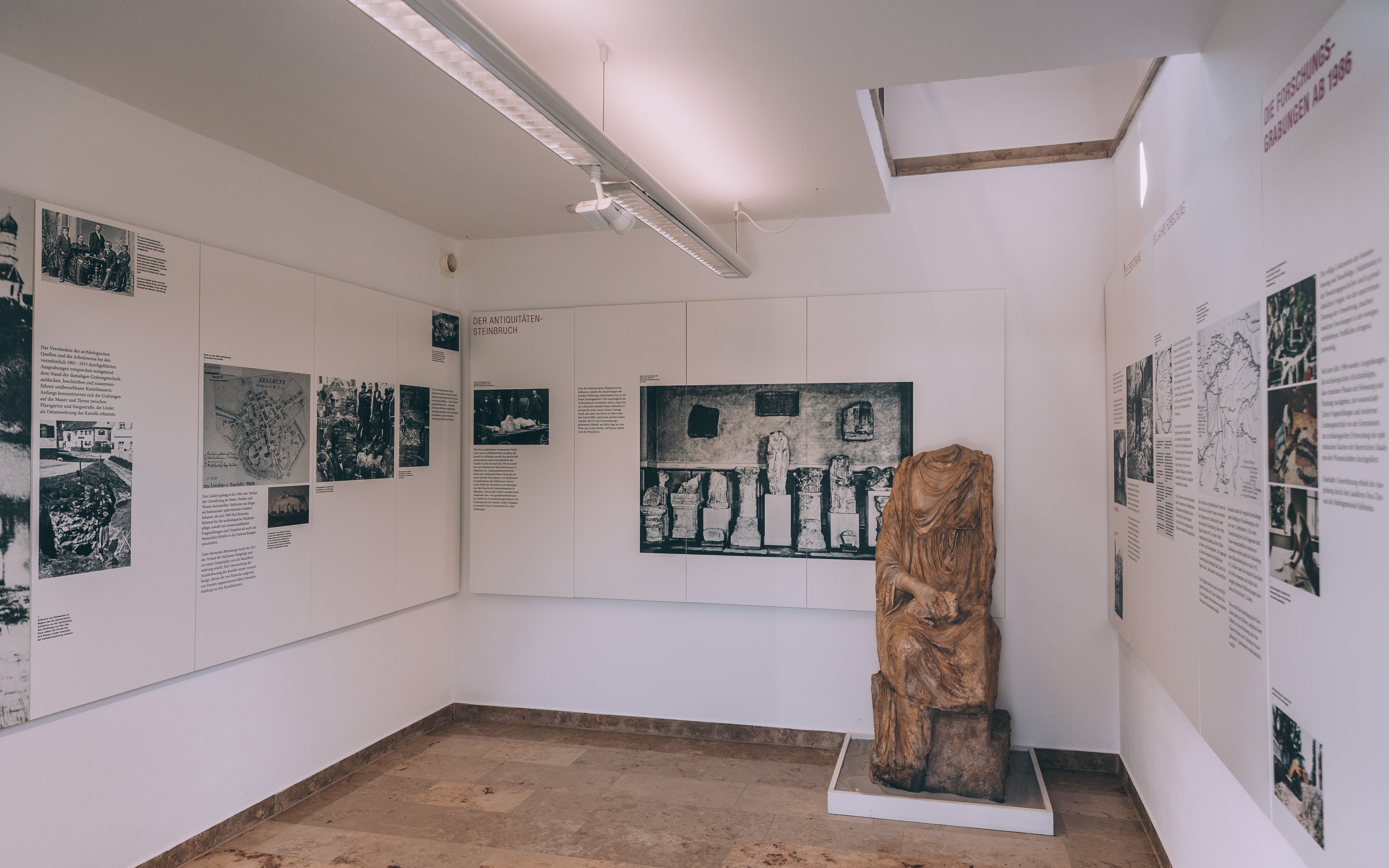Ausstellungsräume im Archäologischen Park Kellmünz