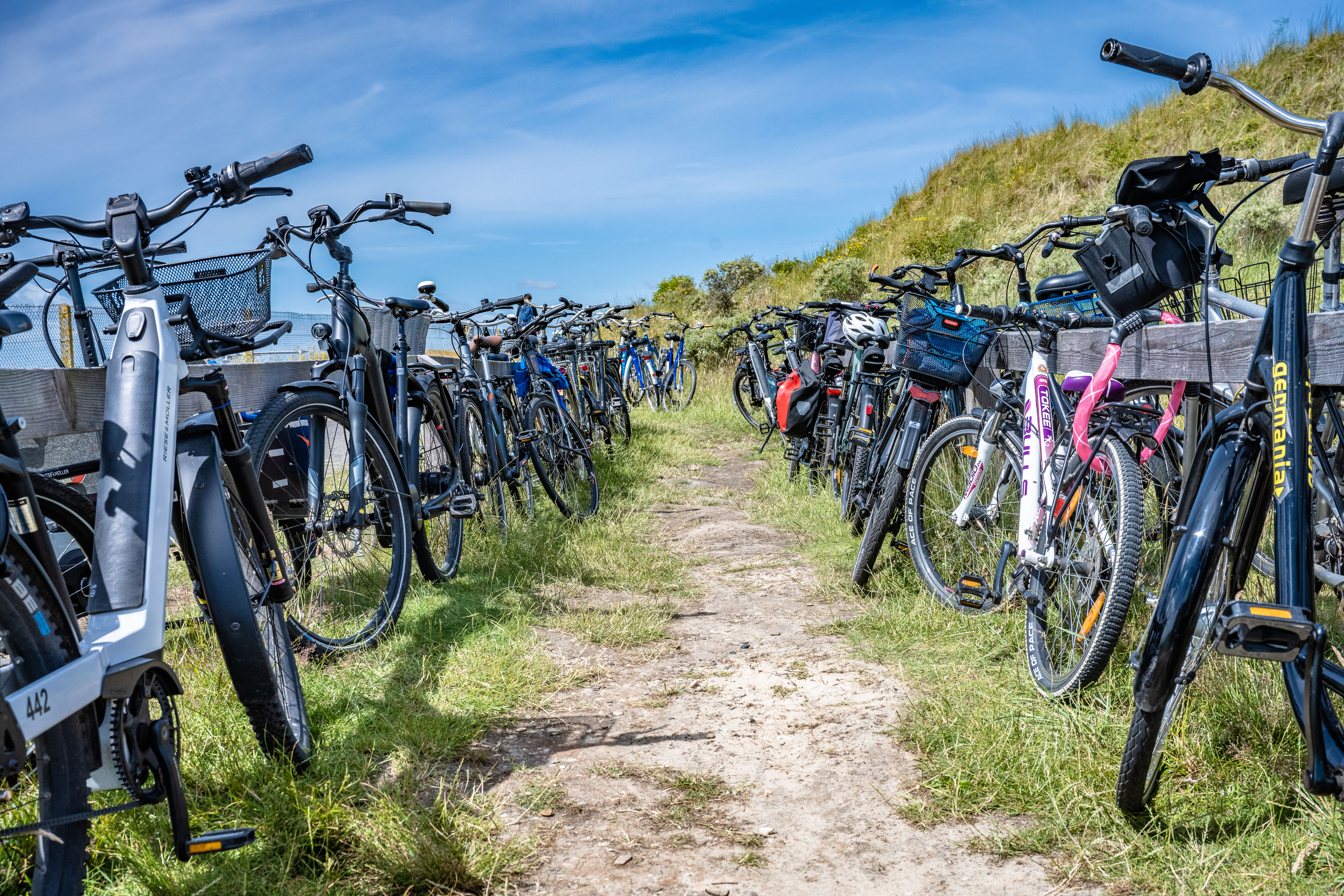 Fahrradparkplatz am Billriff