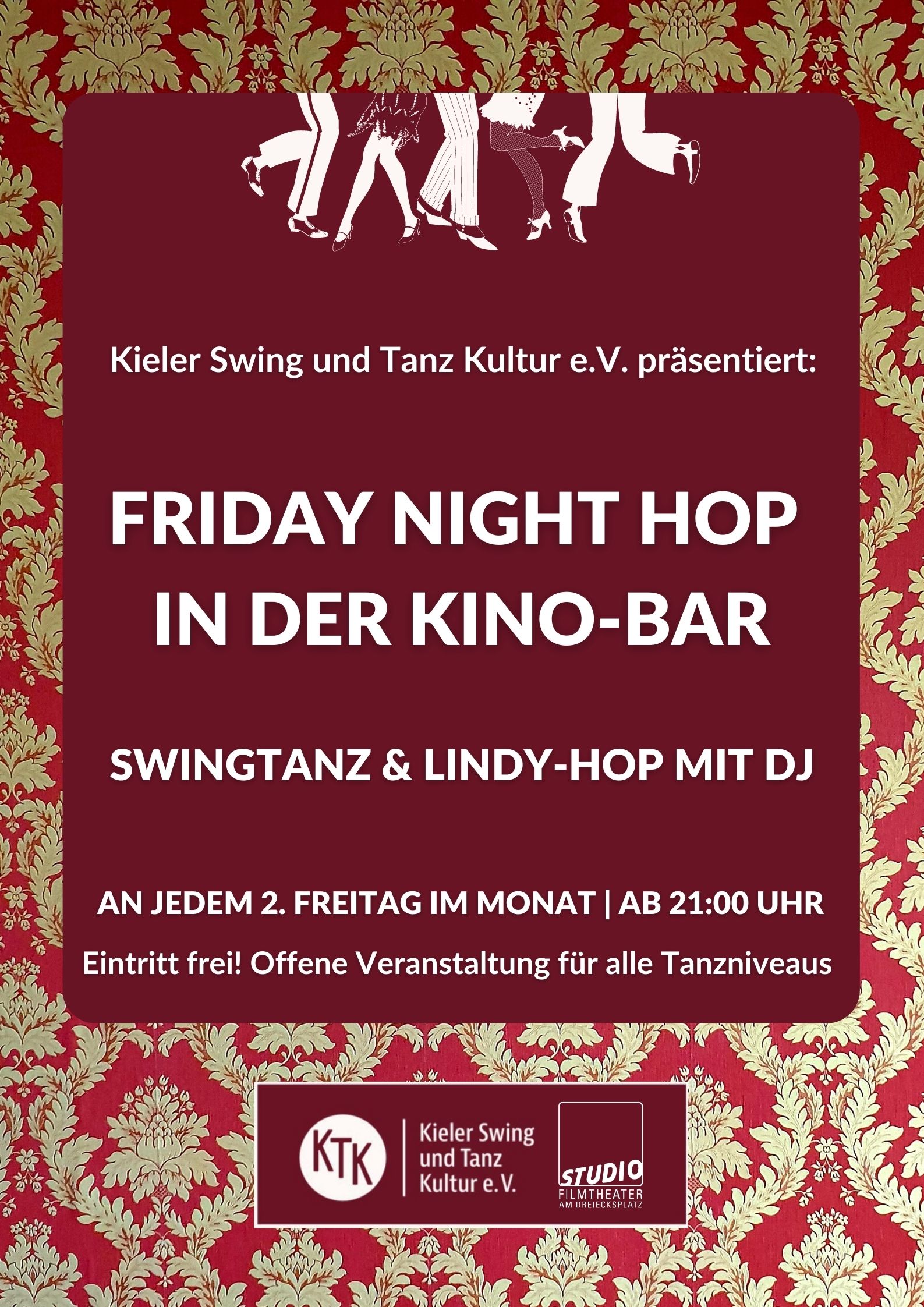 Kieler Swing und Tanz Kultur e.V. präsentiert: Friday Night Hop in der Kino-Bar