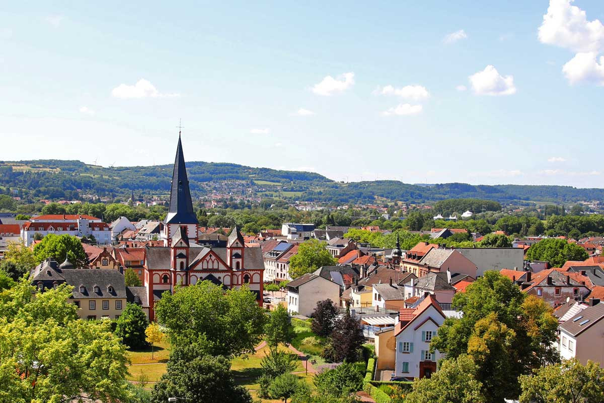 Merzig von oben