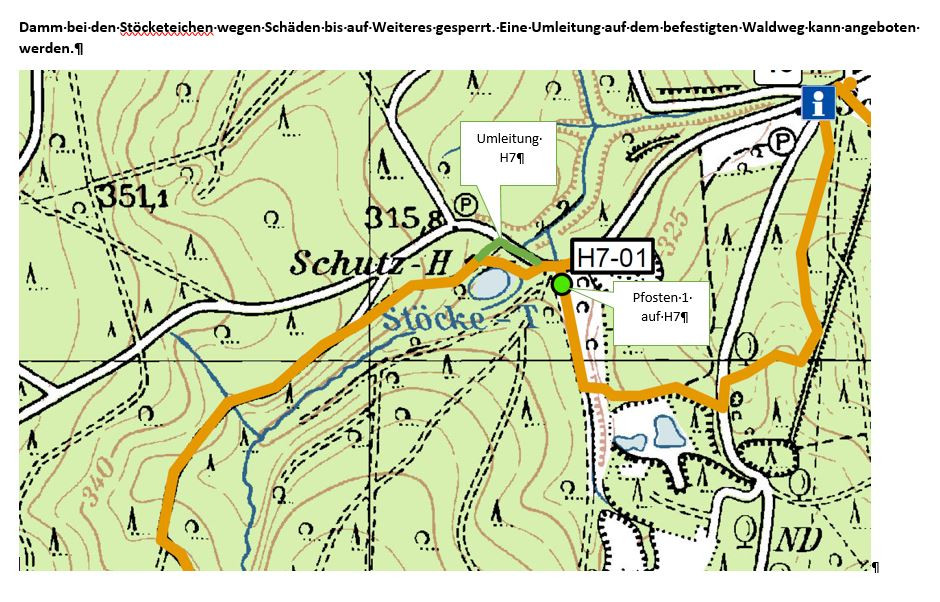 H7 Umleitung Stöcketeiche Wolfhagen