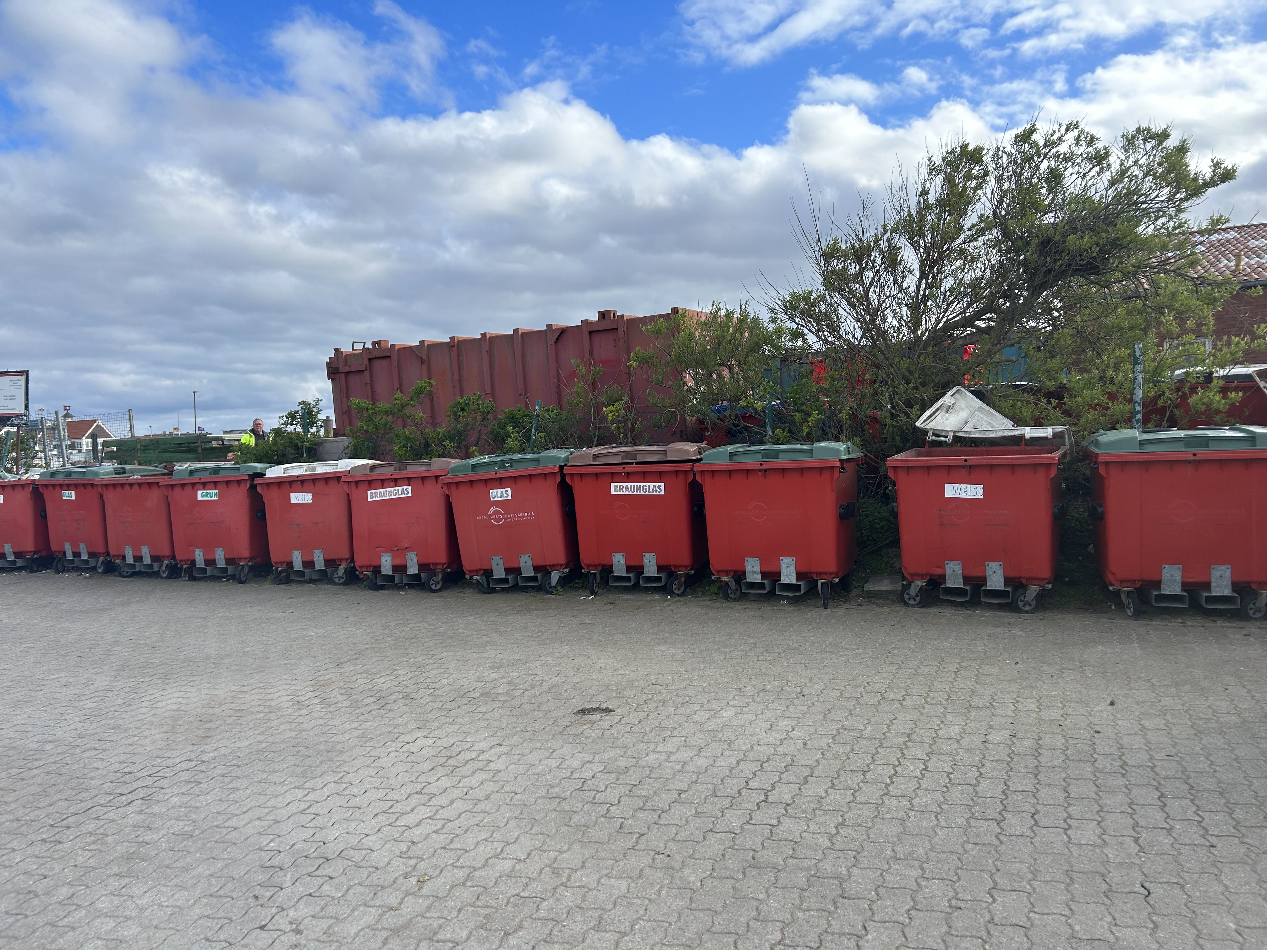 Altglascontainer Hafen