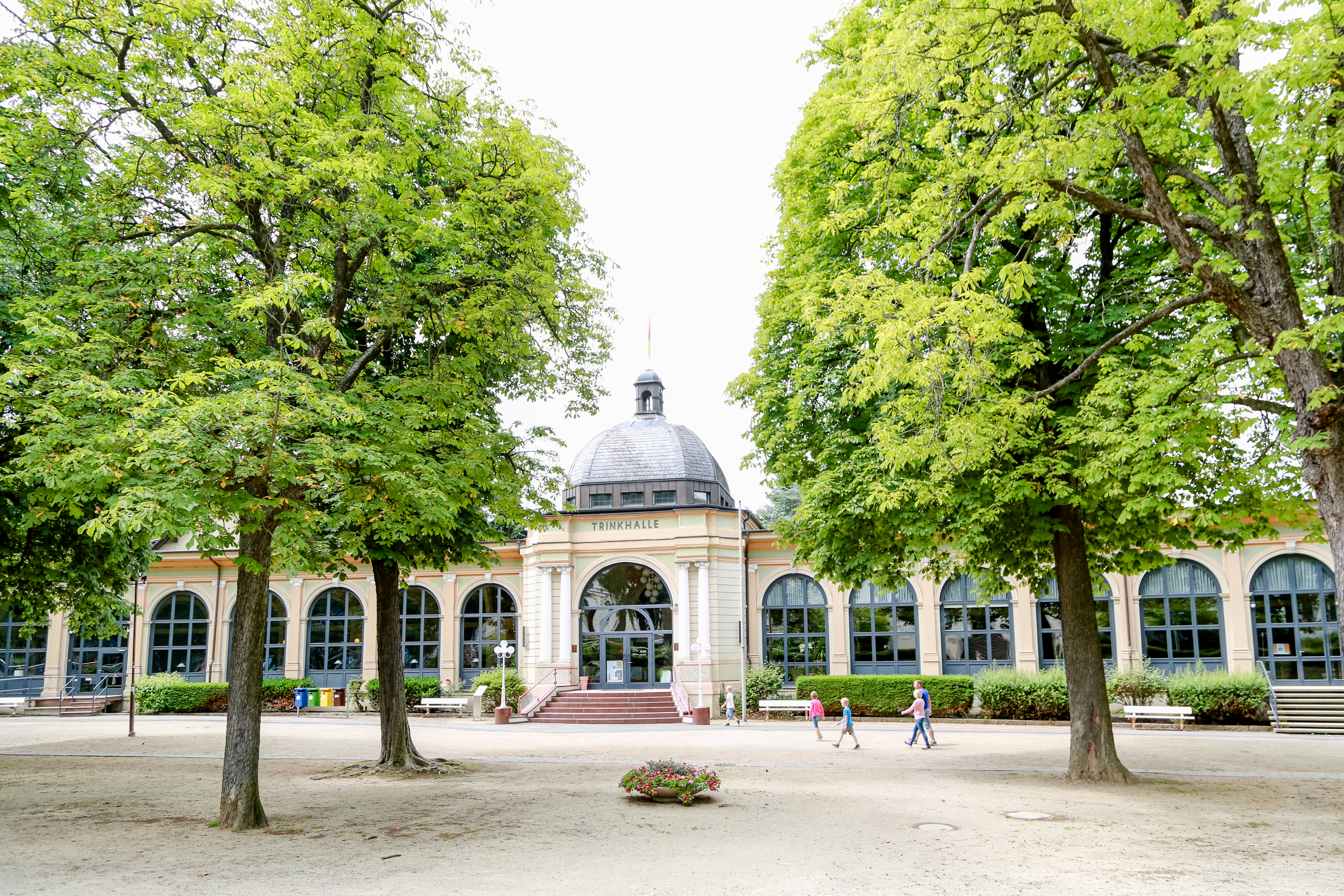 Wandelhalle mit Trinkbrunnen